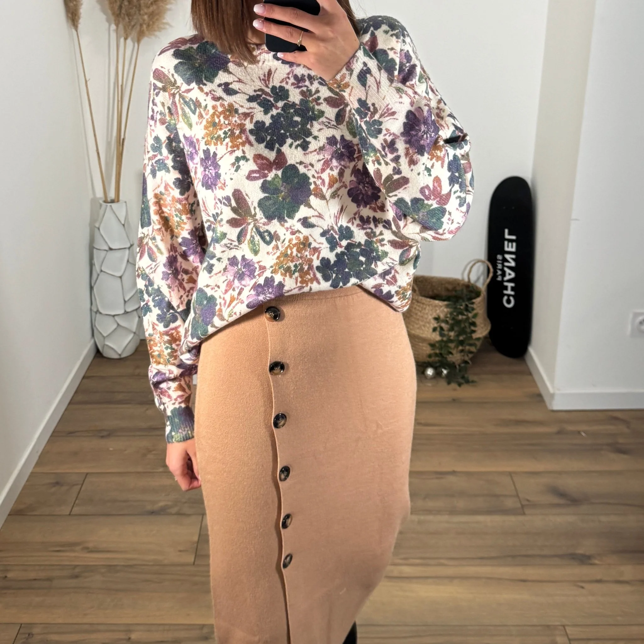 JUPE CAMEL EN LAINE JONA - Image 2
