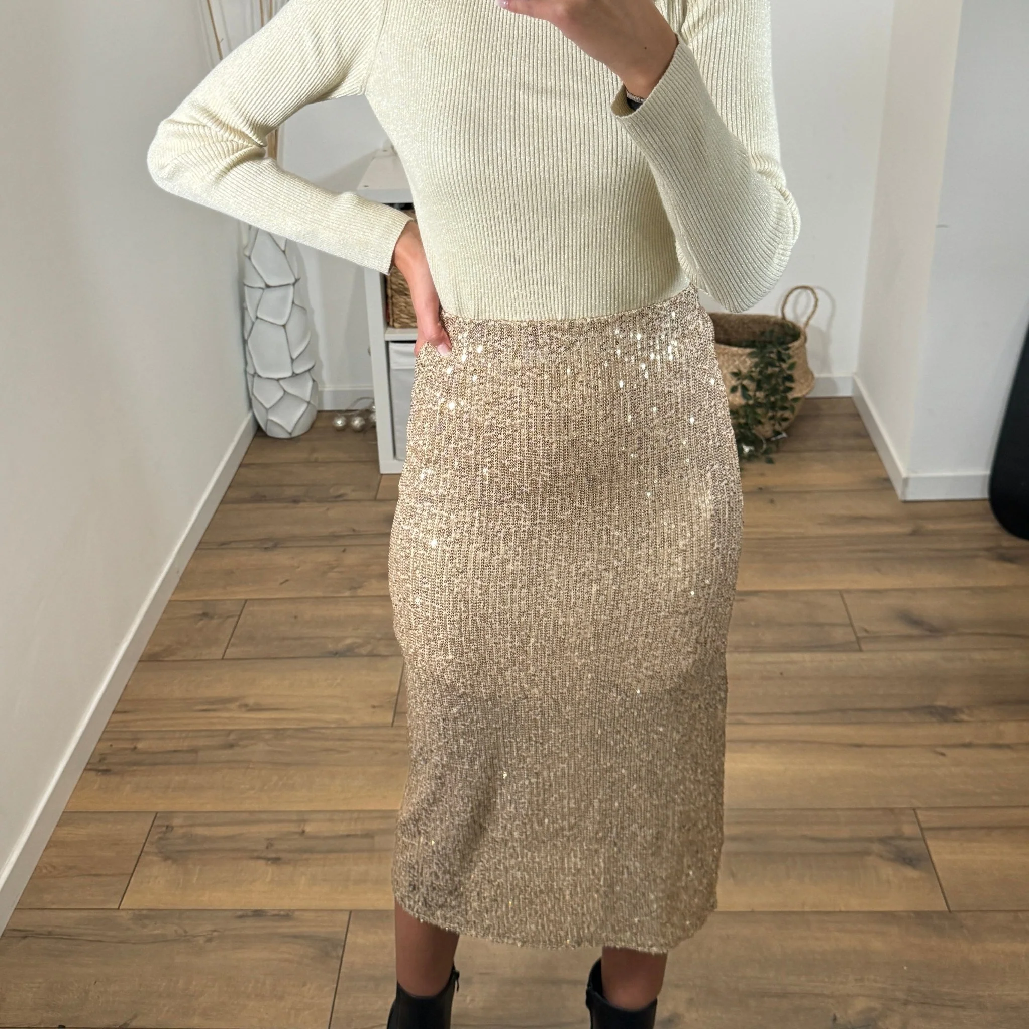 JUPE DOREE SEQUINS LARA - Image 3