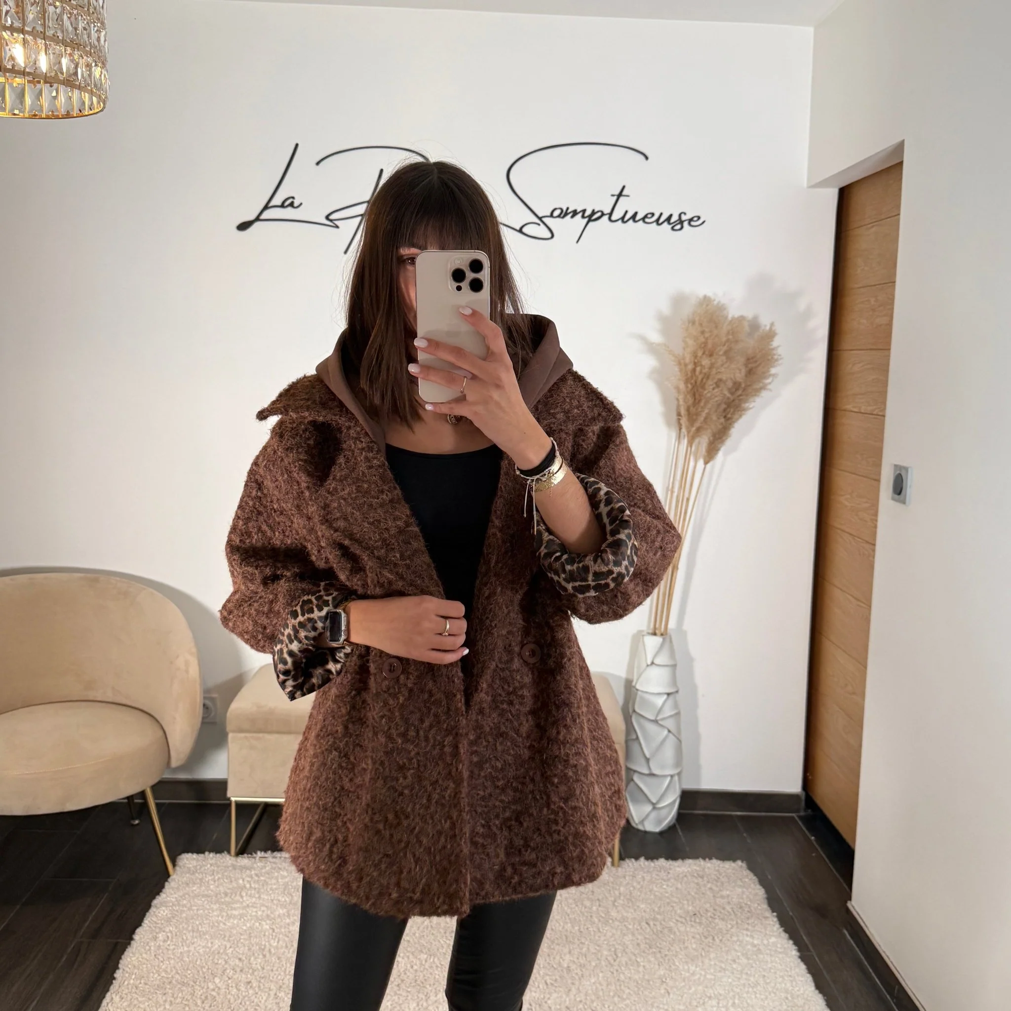 MANTEAU CAPUCHE CHOCO AIDEN