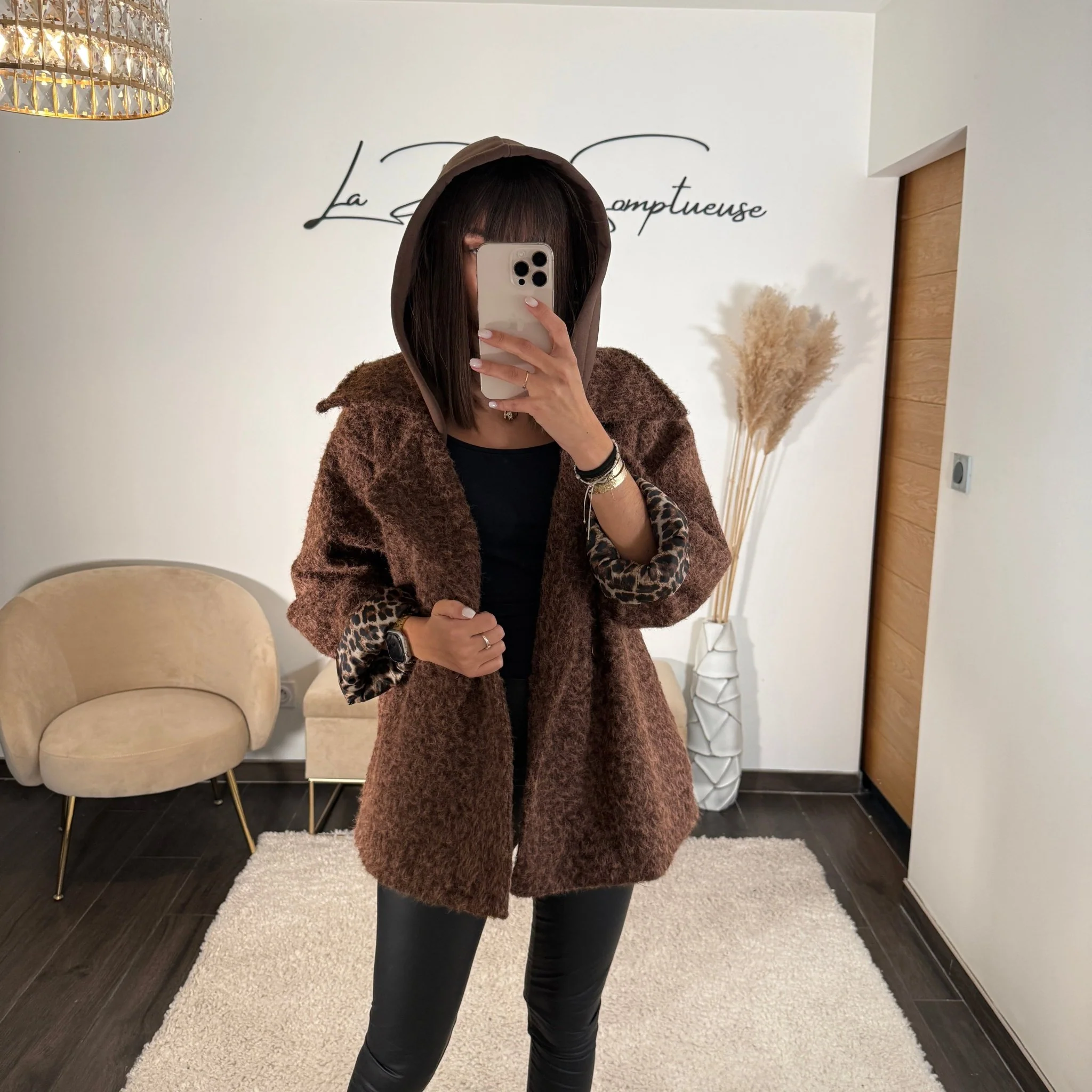 MANTEAU CAPUCHE CHOCO AIDEN - Image 3