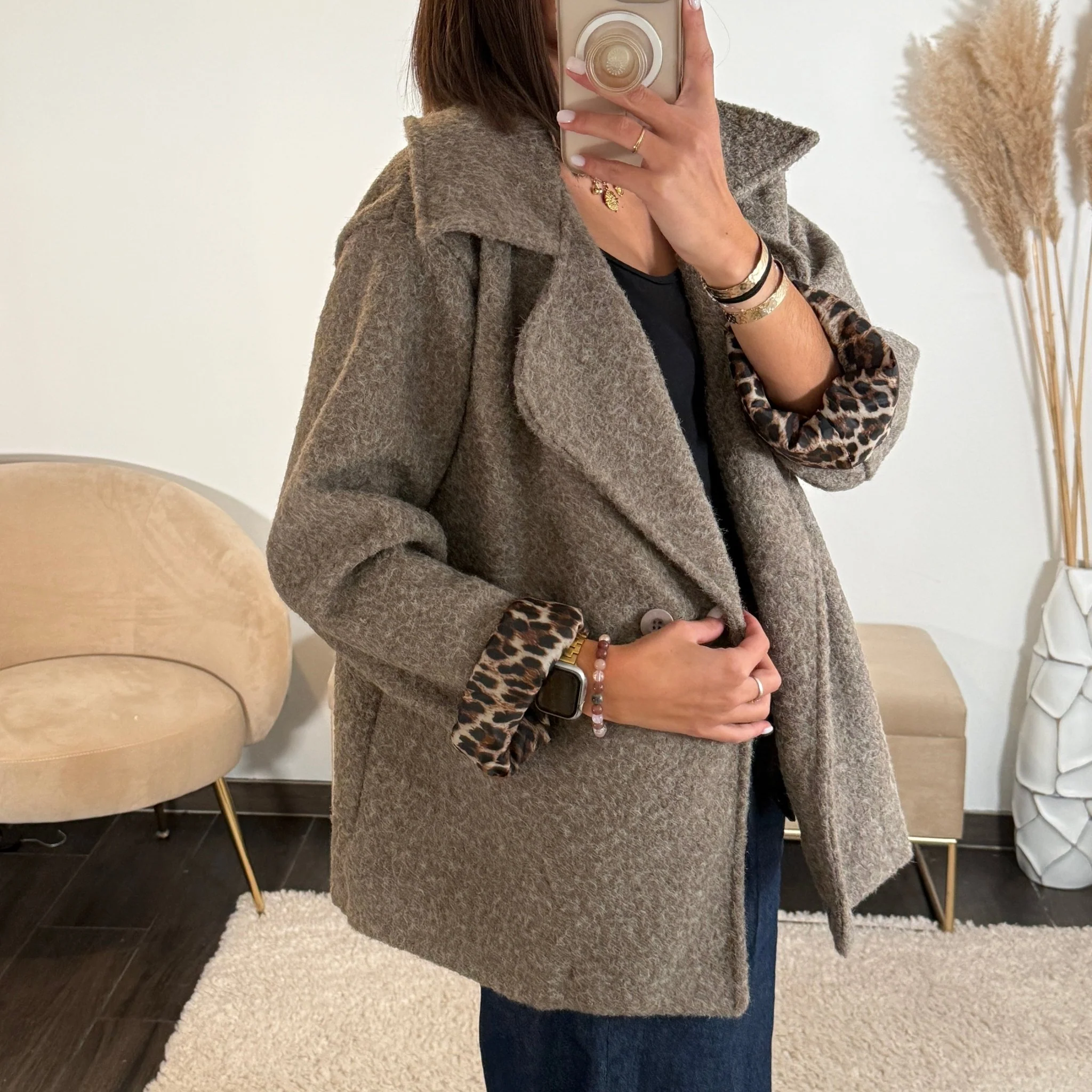 MANTEAU GRIS LEO - Image 3