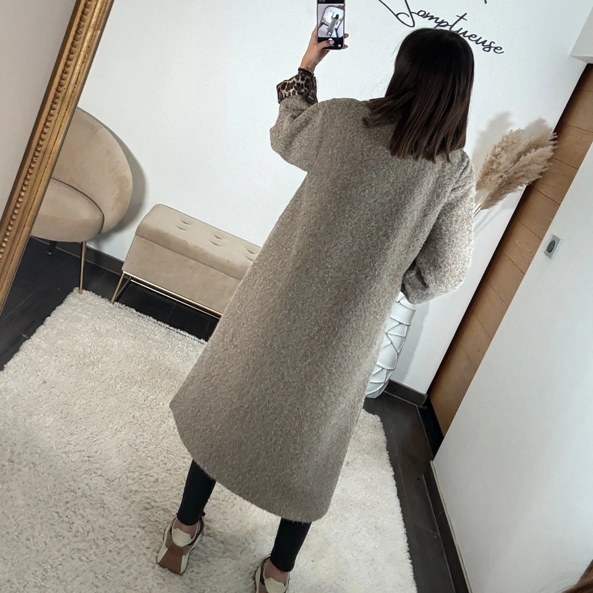 MANTEAU LONG TAUPE MAX - Image 5