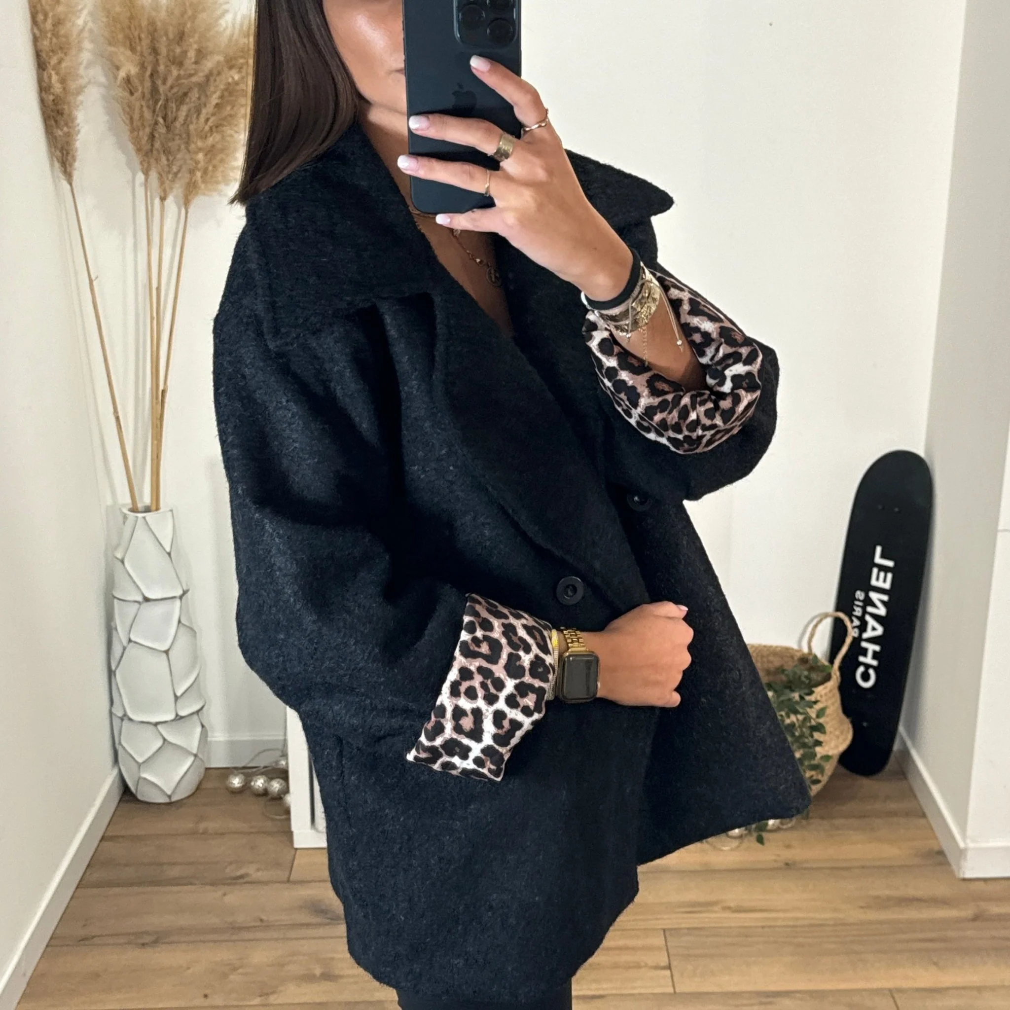 MANTEAU NOIR LEO - Image 4