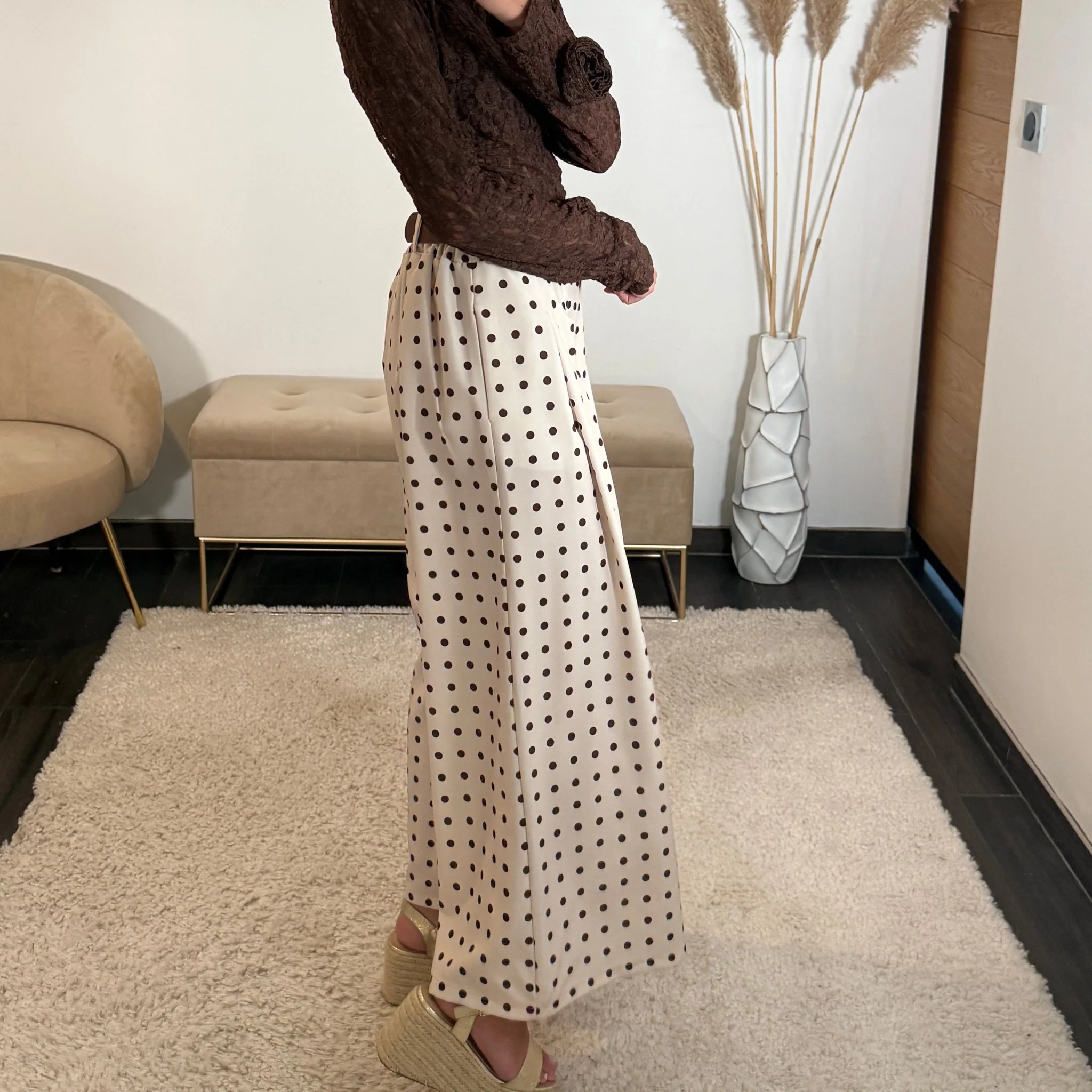 PANTALON BEIGE POIS PENNY - Image 3