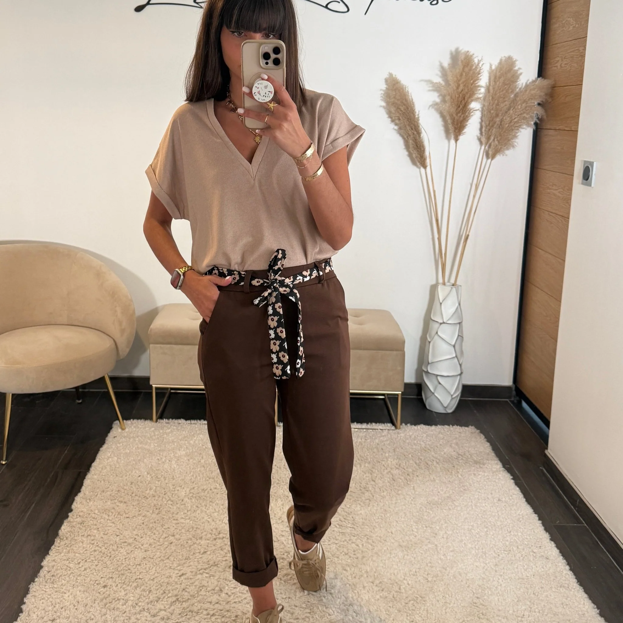 PANTALON CHOCO FOULARD DIEGO