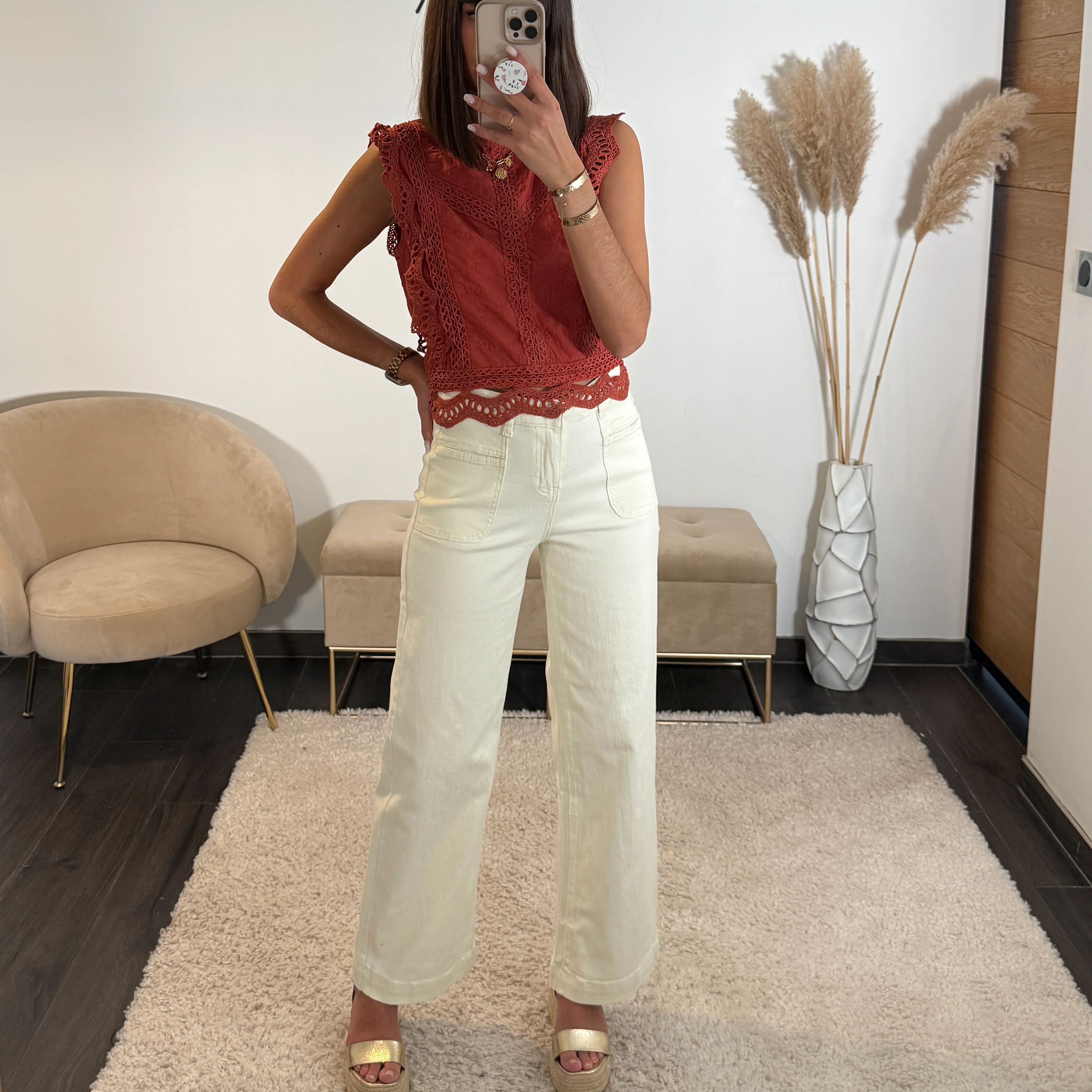 PANTALON CREME LAUREN - Image 2
