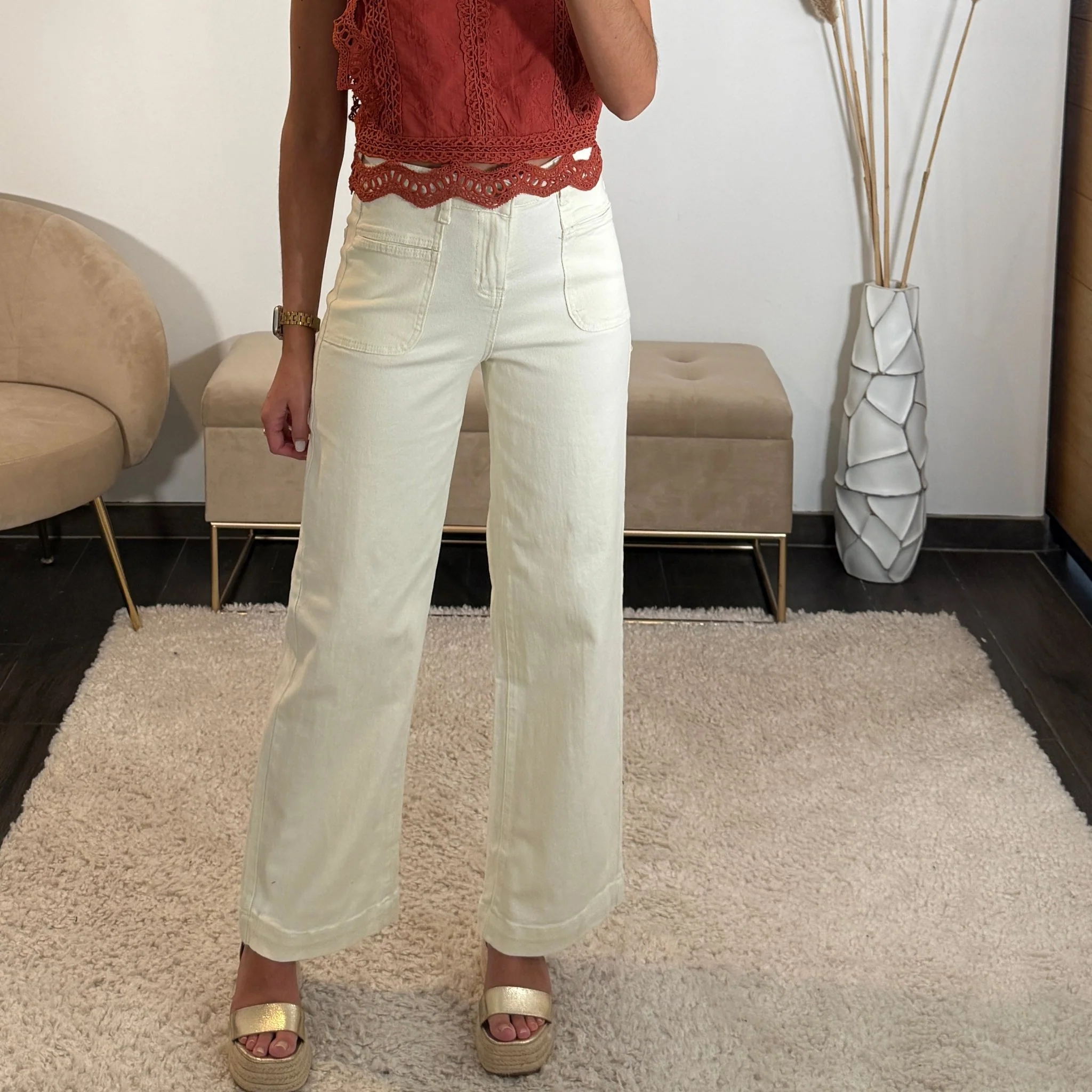 PANTALON CREME LAUREN - Image 3