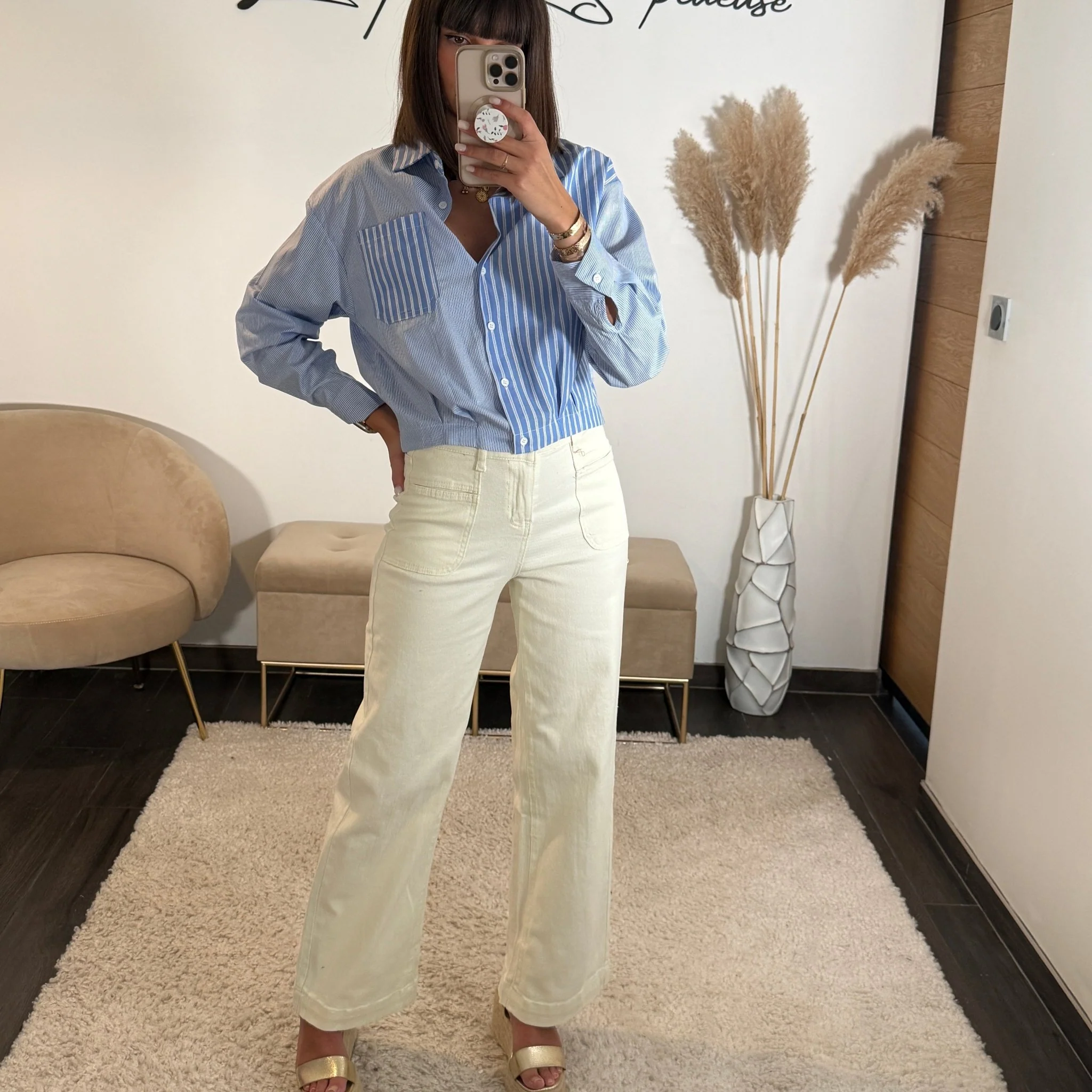 PANTALON CREME LAUREN - Image 4