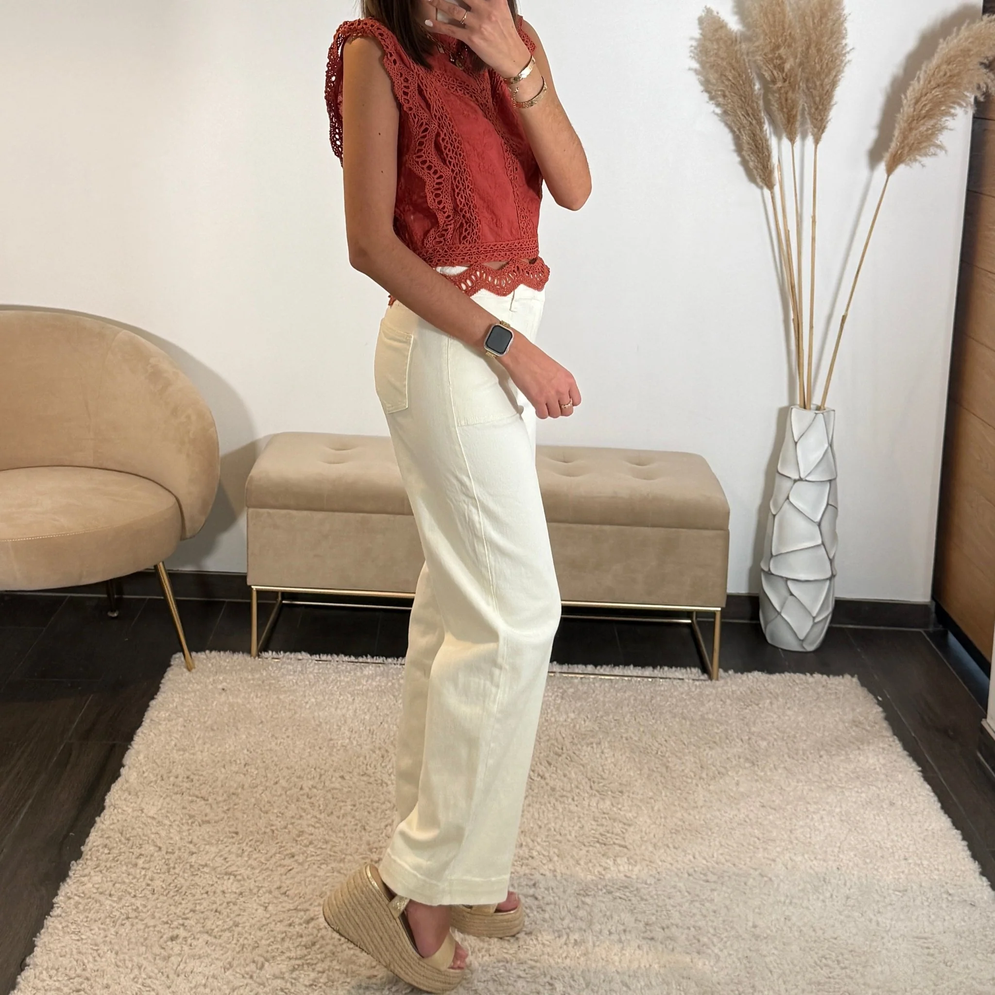 PANTALON CREME LAUREN - Image 5