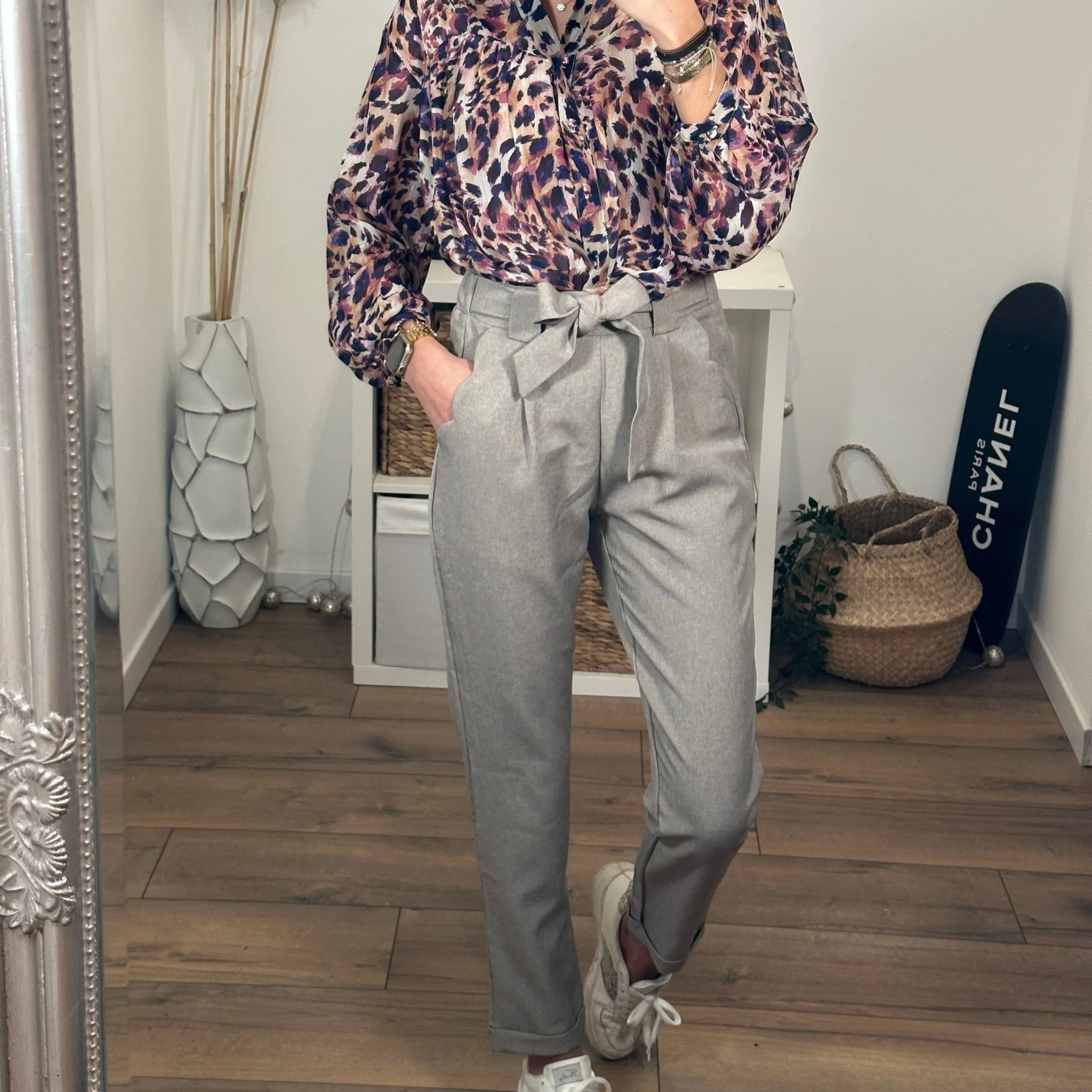 PANTALON GRIS/TAUPE GABY - Image 4
