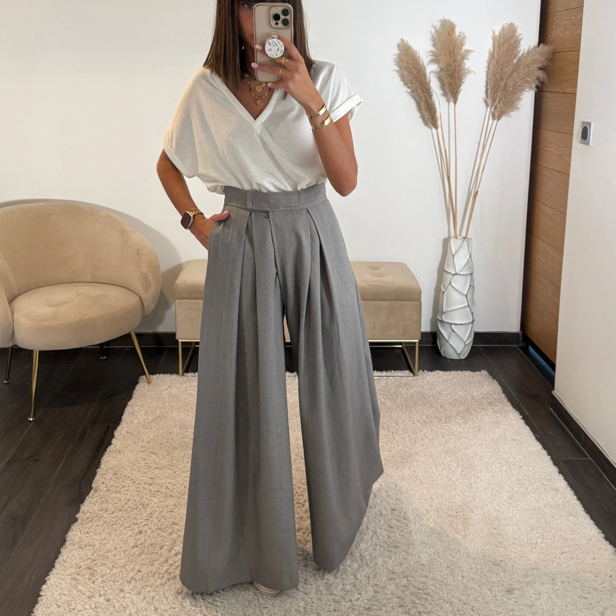 PANTALON GRIS SCRATCH