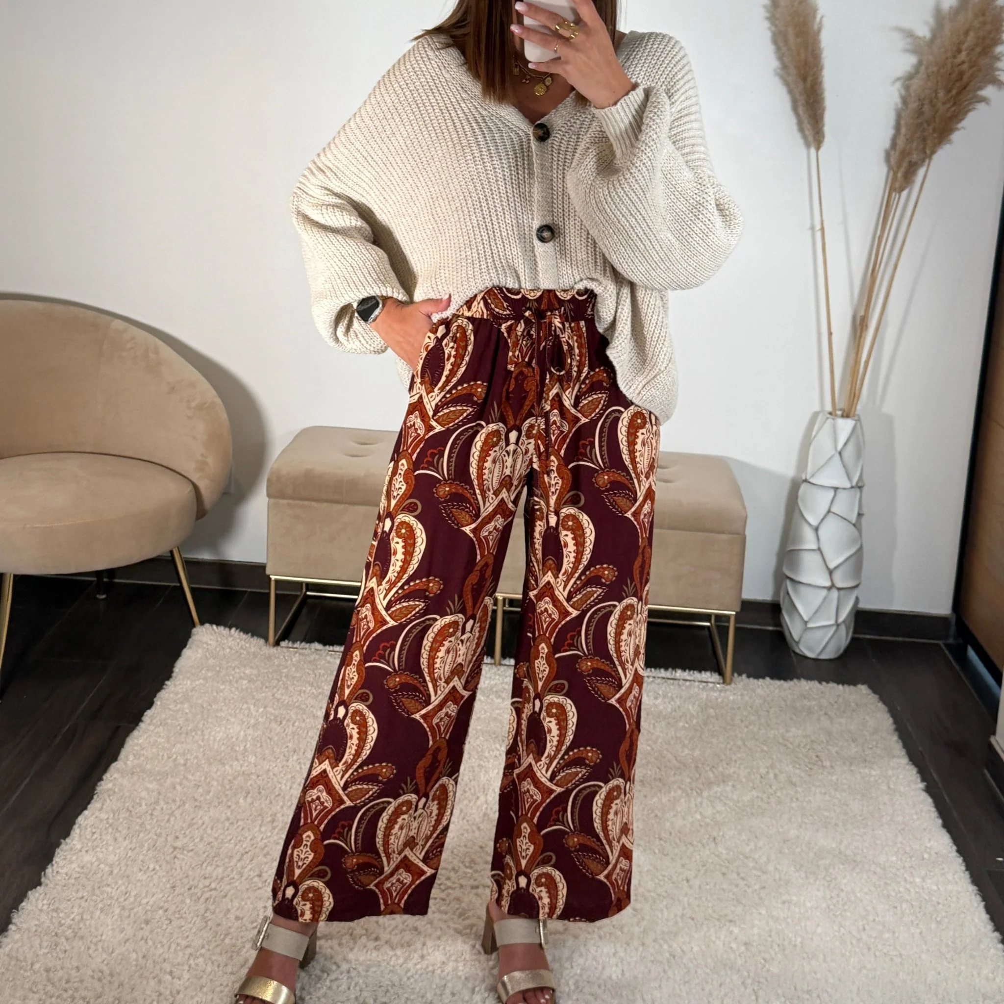 PANTALON MARRON HUGO