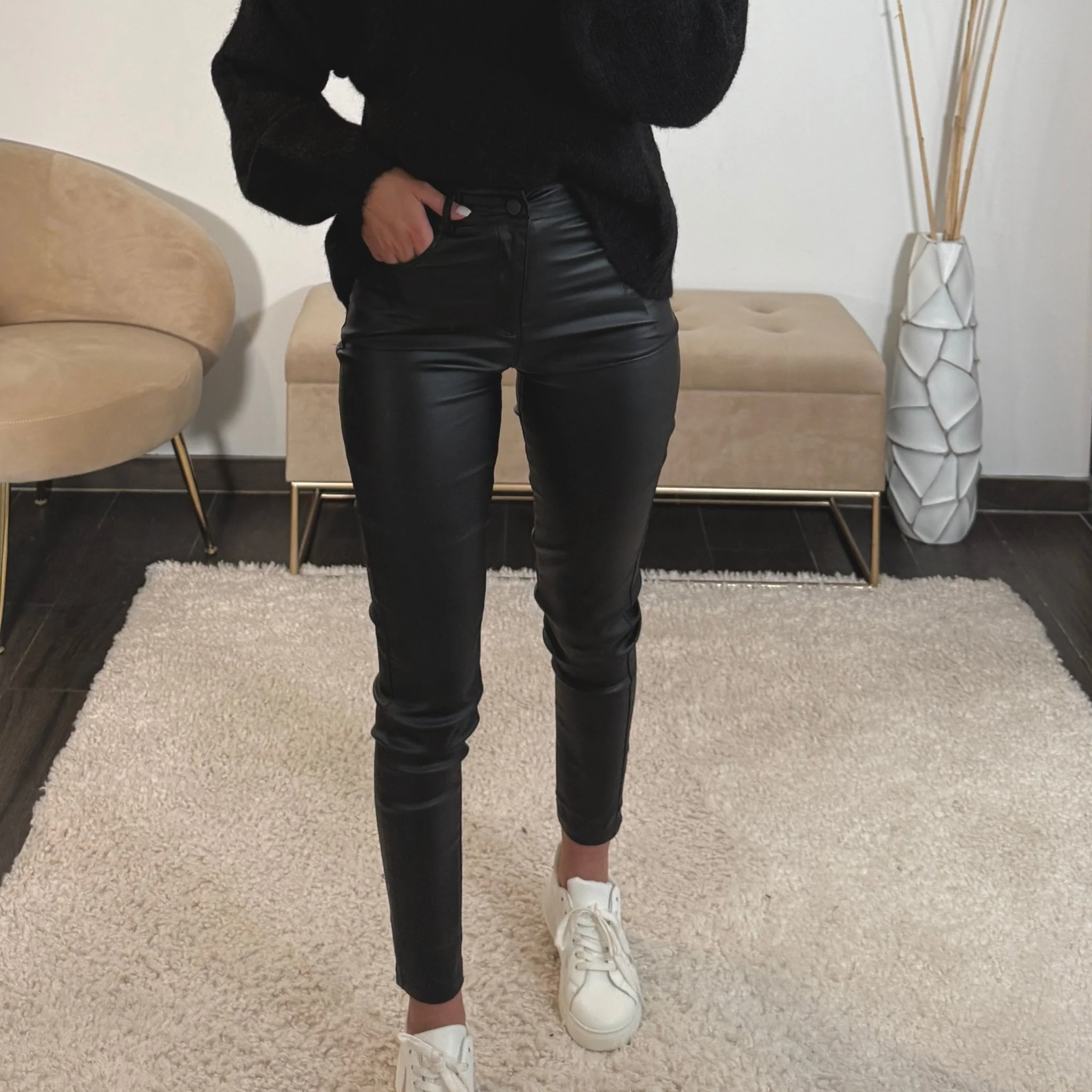 PANTALON NOIR HUILE THELIO - Image 3