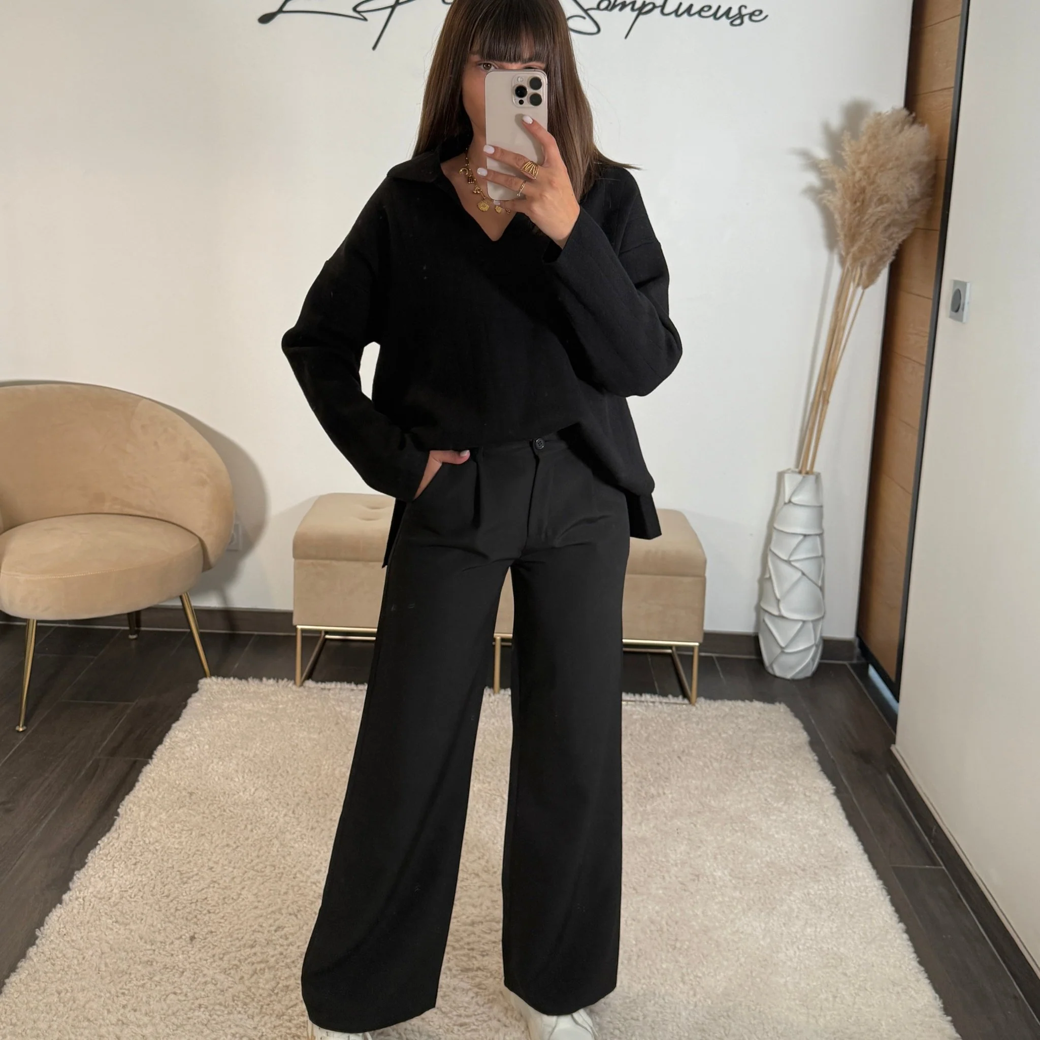 PANTALON NOIR JEAN