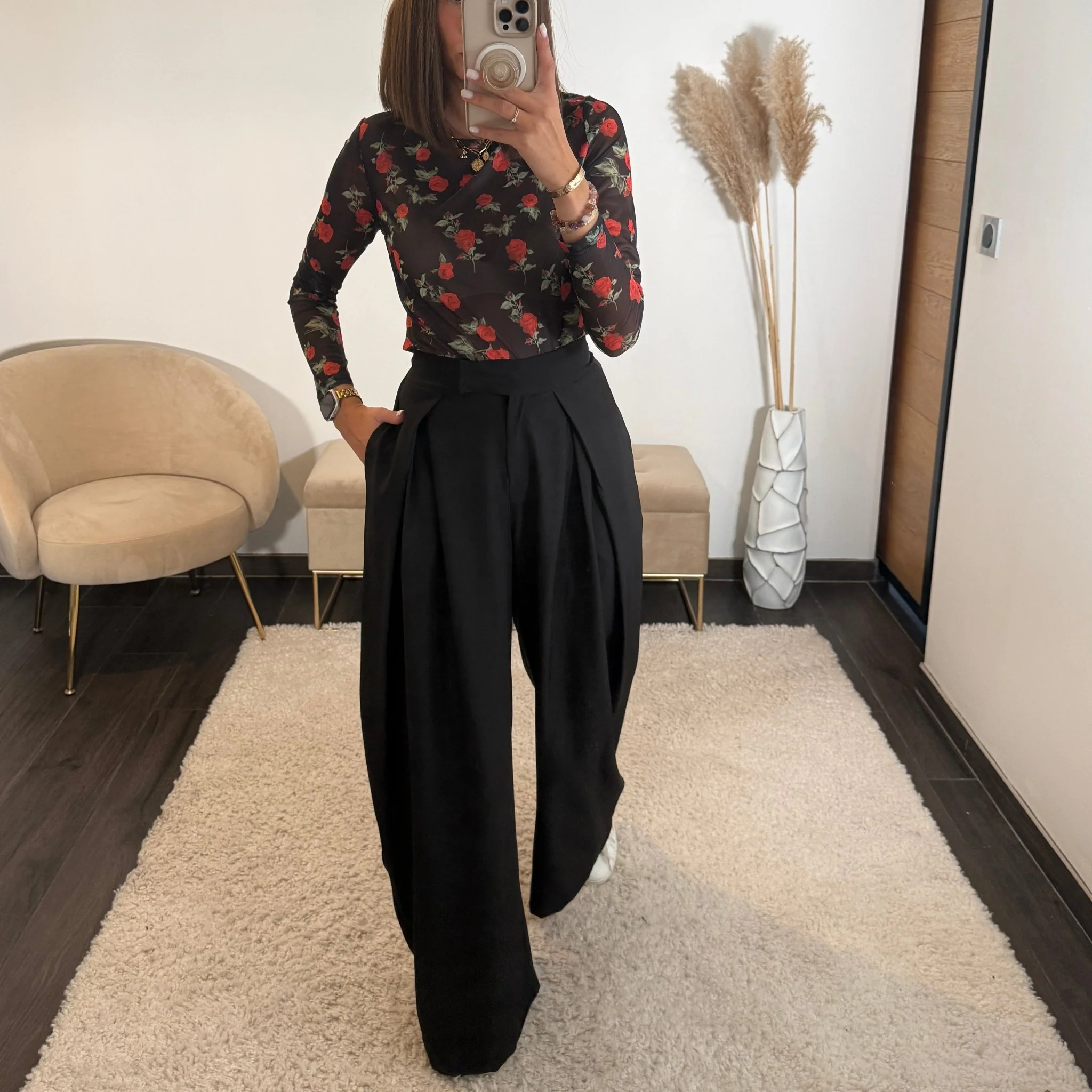 PANTALON OVERSIZE NOIR ALEX - Image 3
