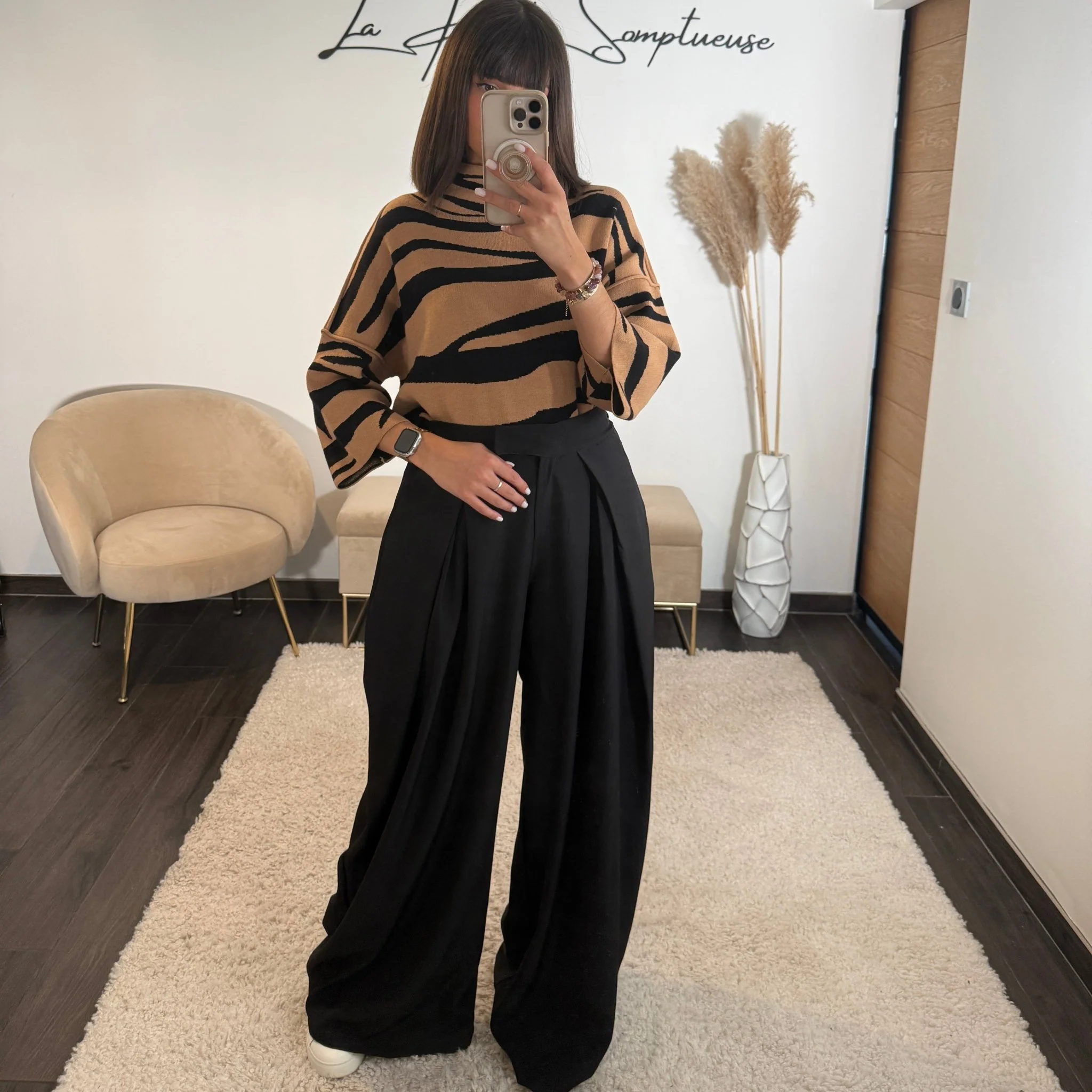 PANTALON OVERSIZE NOIR ALEX - Image 5