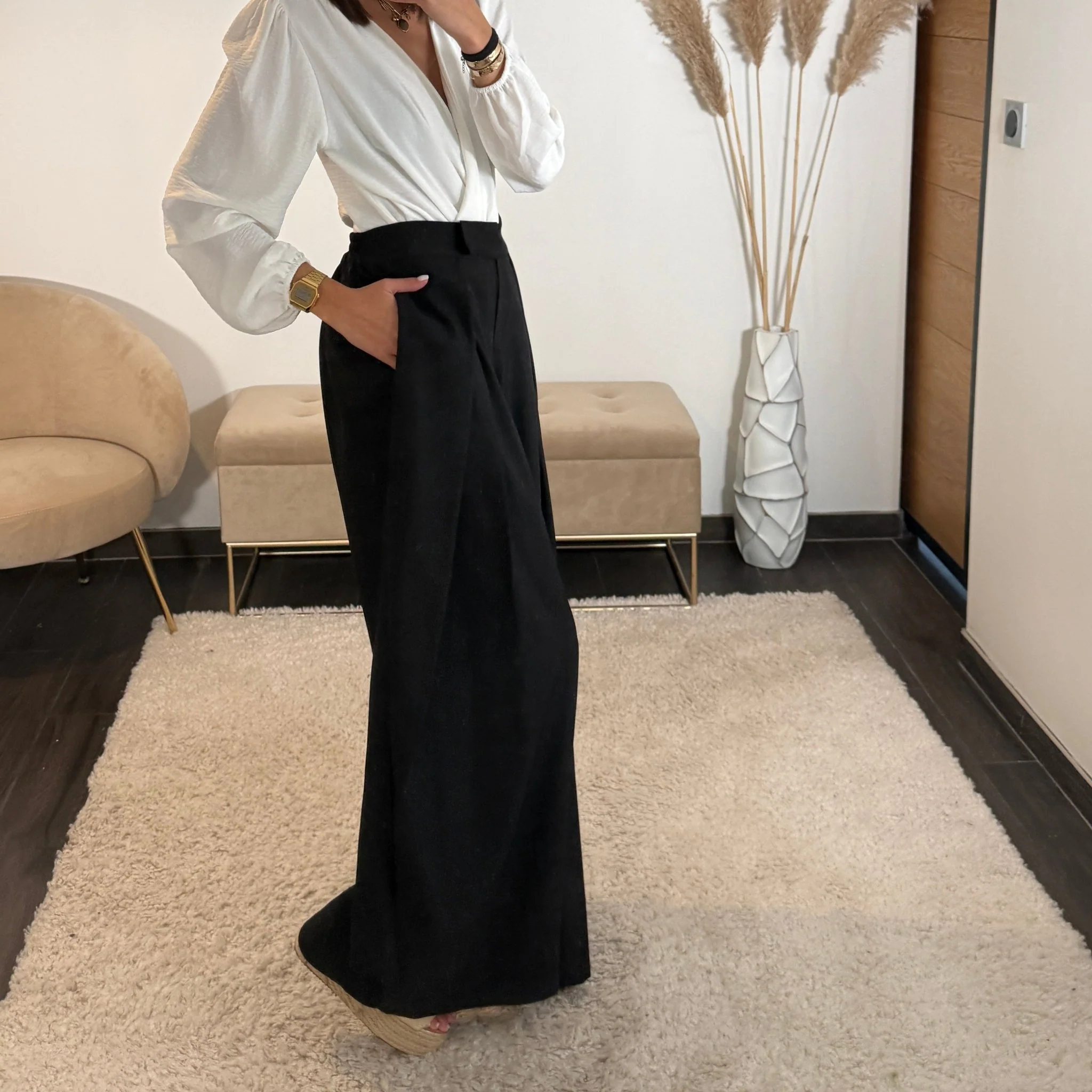 PANTALON OVERSIZE NOIR ALEX - Image 7