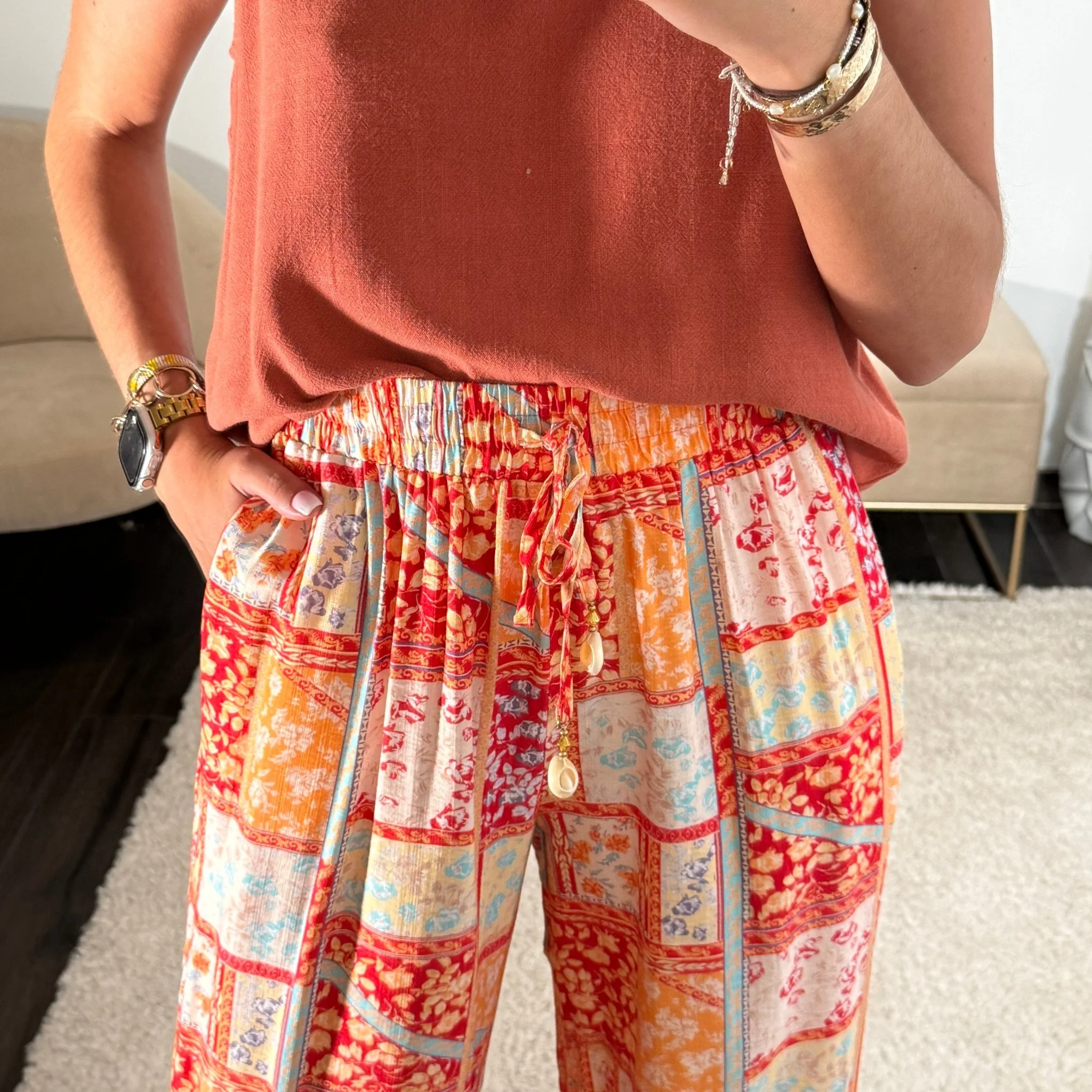 PANTALON ROUGE ESMERA - Image 4