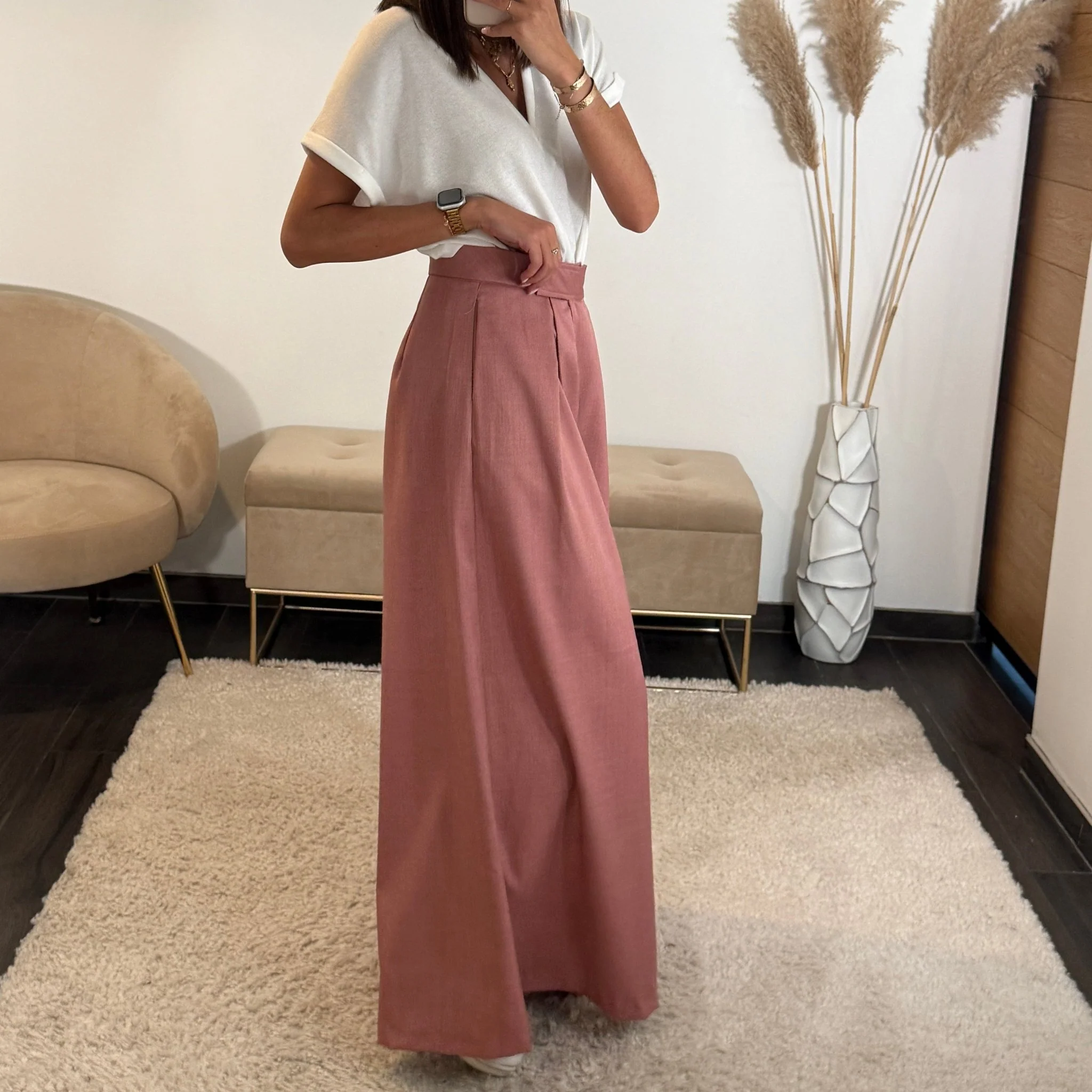 PANTALON VIEUX ROSE SCRATCH - Image 2