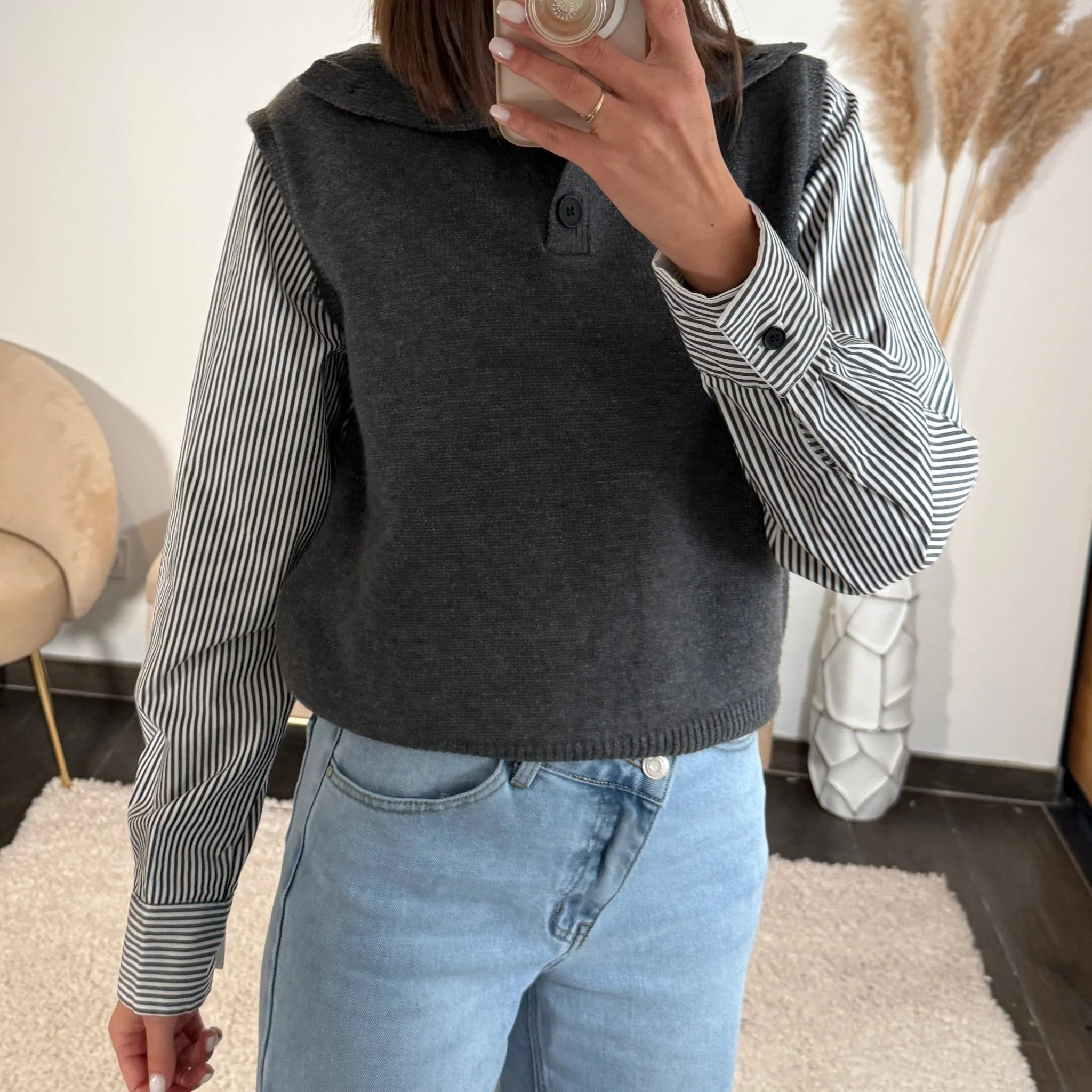 PULL/CHEMISE GRIS JOEY - Image 2