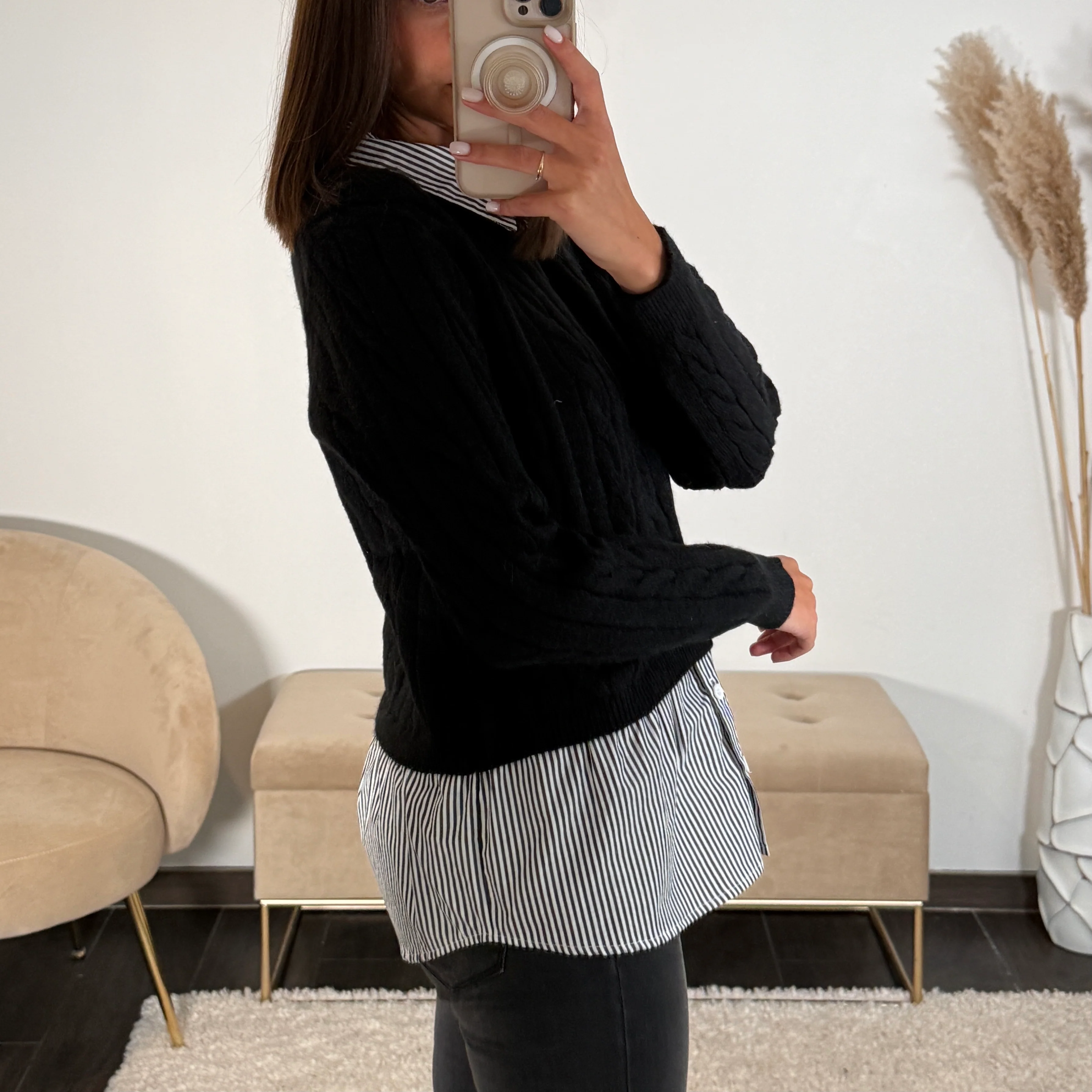 PULL CHEMISE NOIR GAEL - Image 3