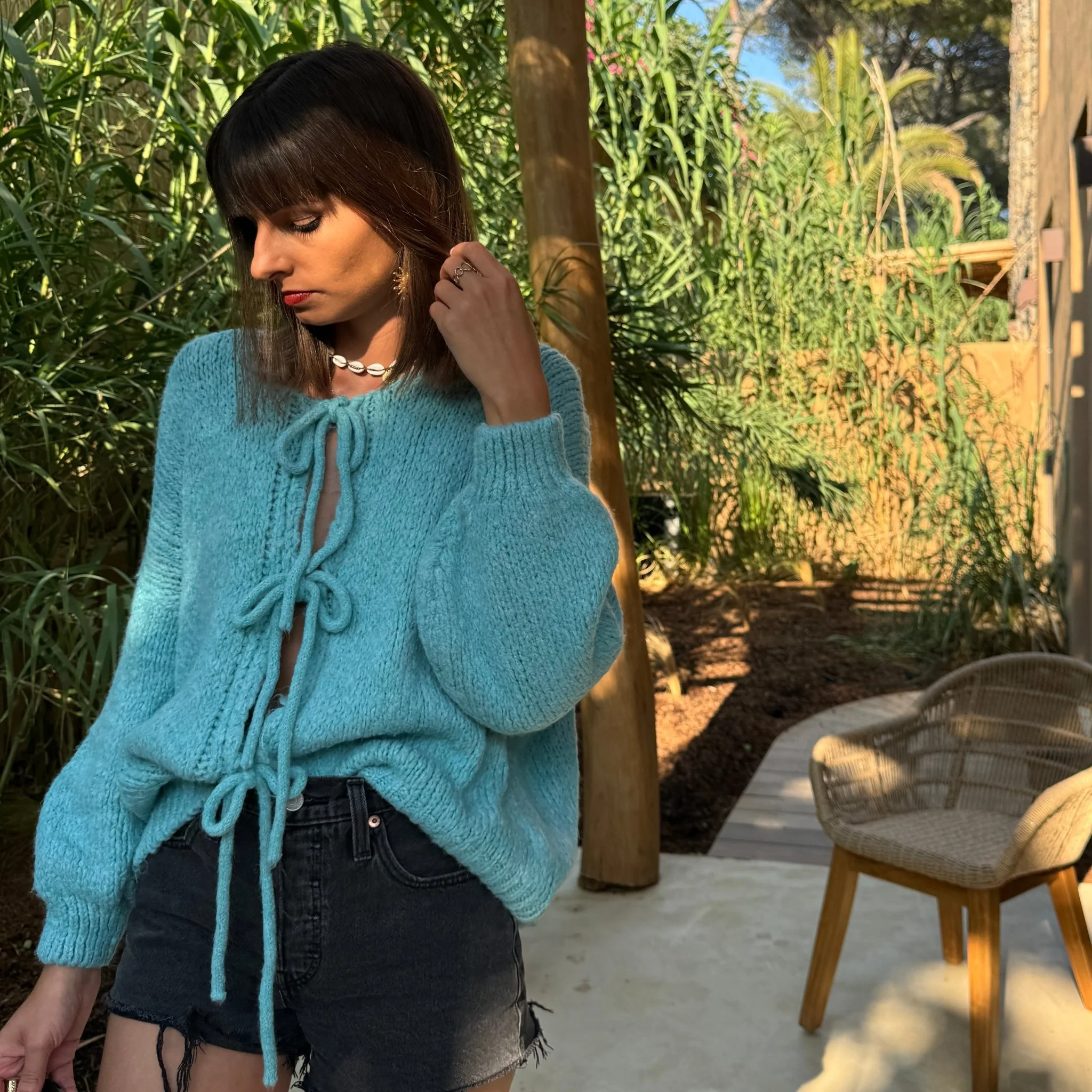 PULL NOEUD BLEU SOAN - Image 4