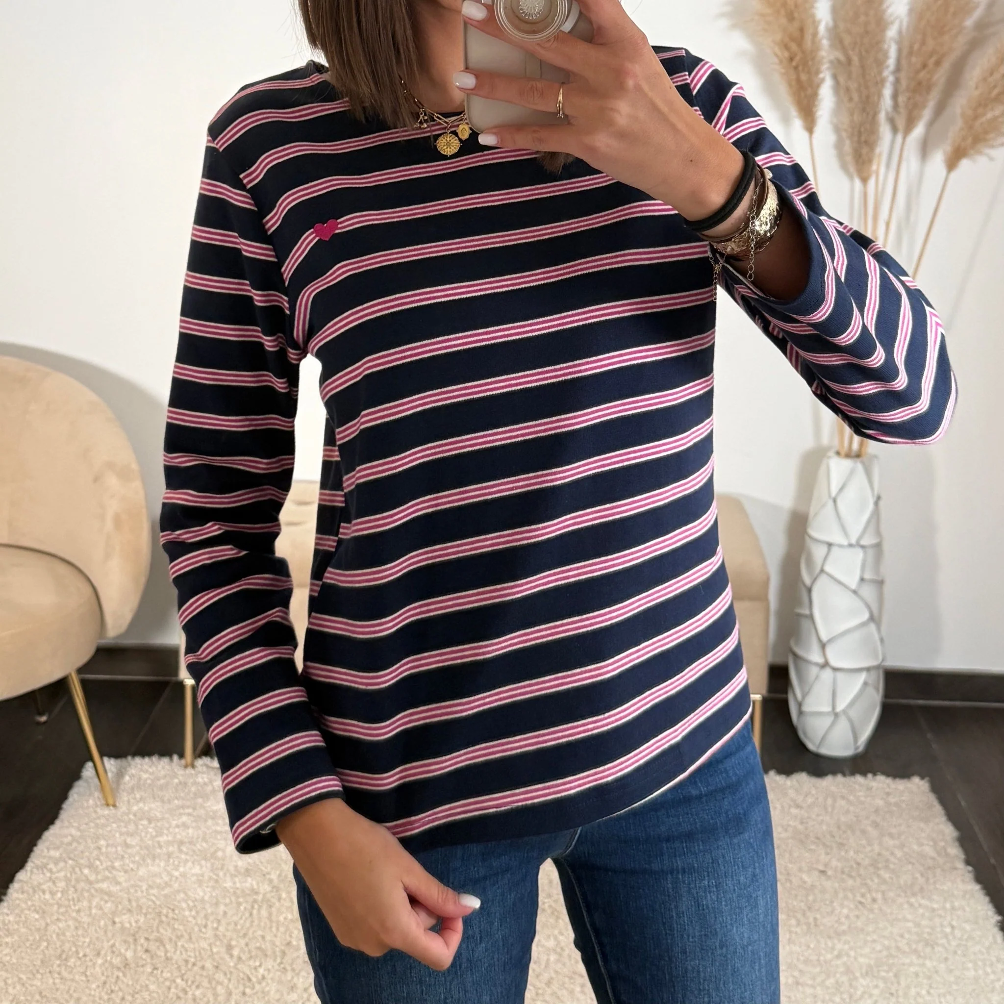 TOP RAYE COEUR BLEU LOUNA - Image 2