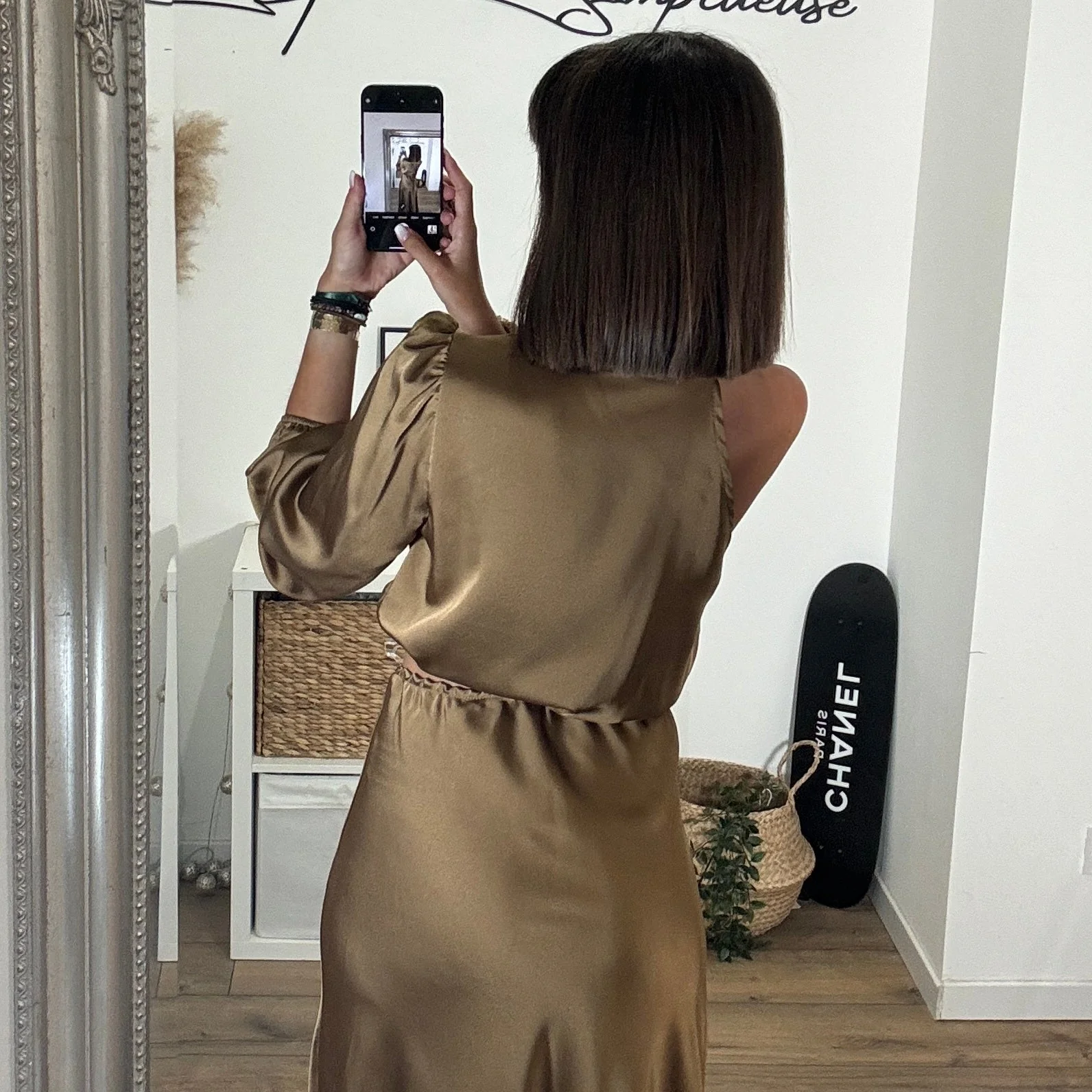 ROBE ASYMETRIQUE CAMEL LOLA - Image 3