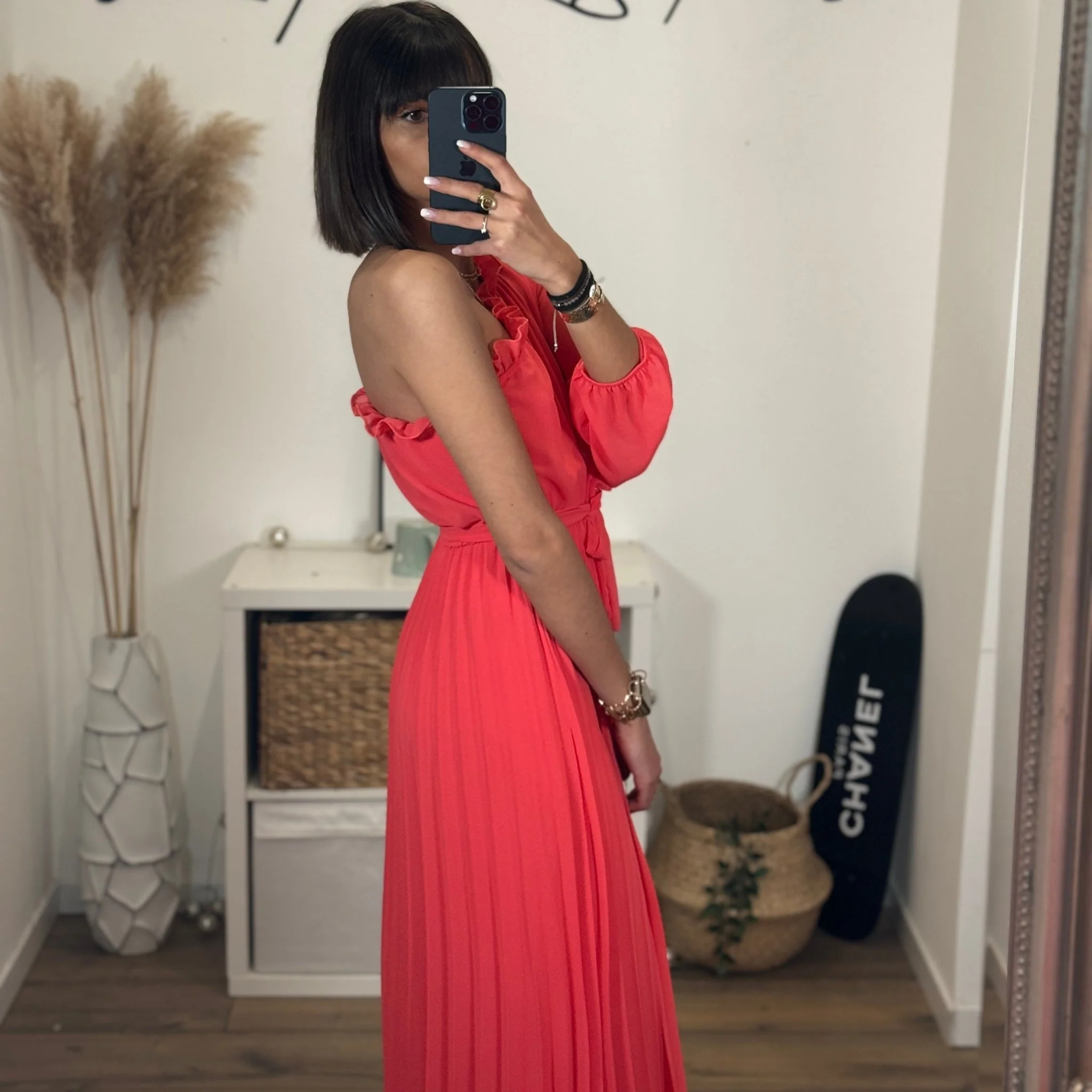 ROBE ASYMETRIQUE CORAIL PERRINE - Image 3
