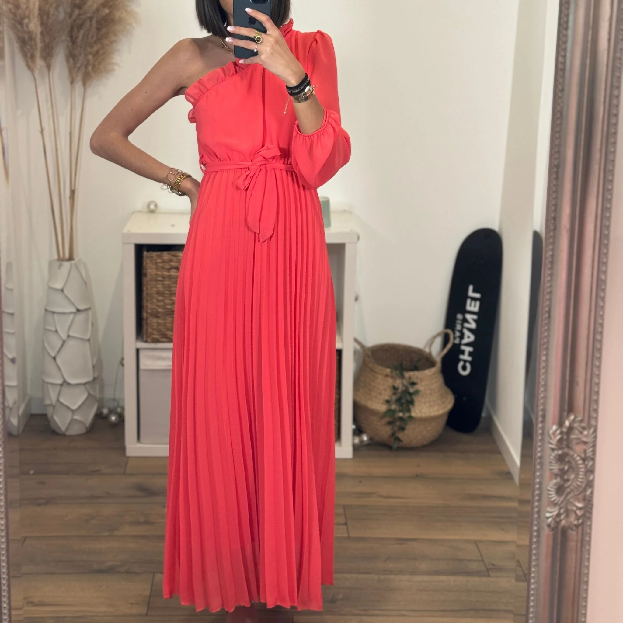 ROBE ASYMETRIQUE CORAIL PERRINE - Image 4