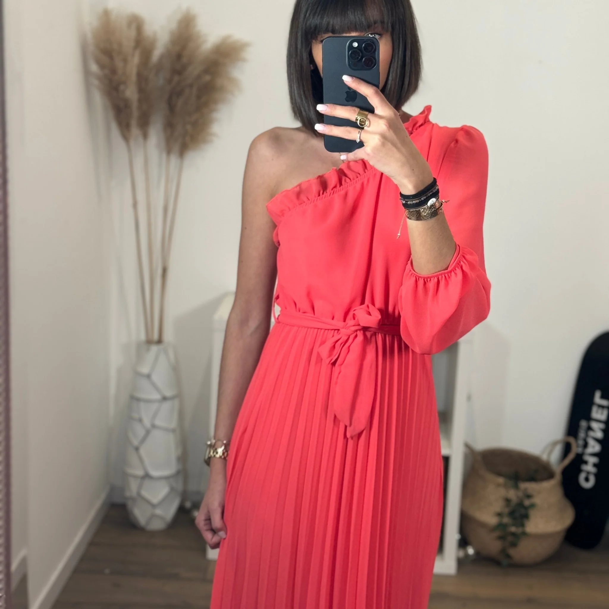 ROBE ASYMETRIQUE CORAIL PERRINE - Image 5