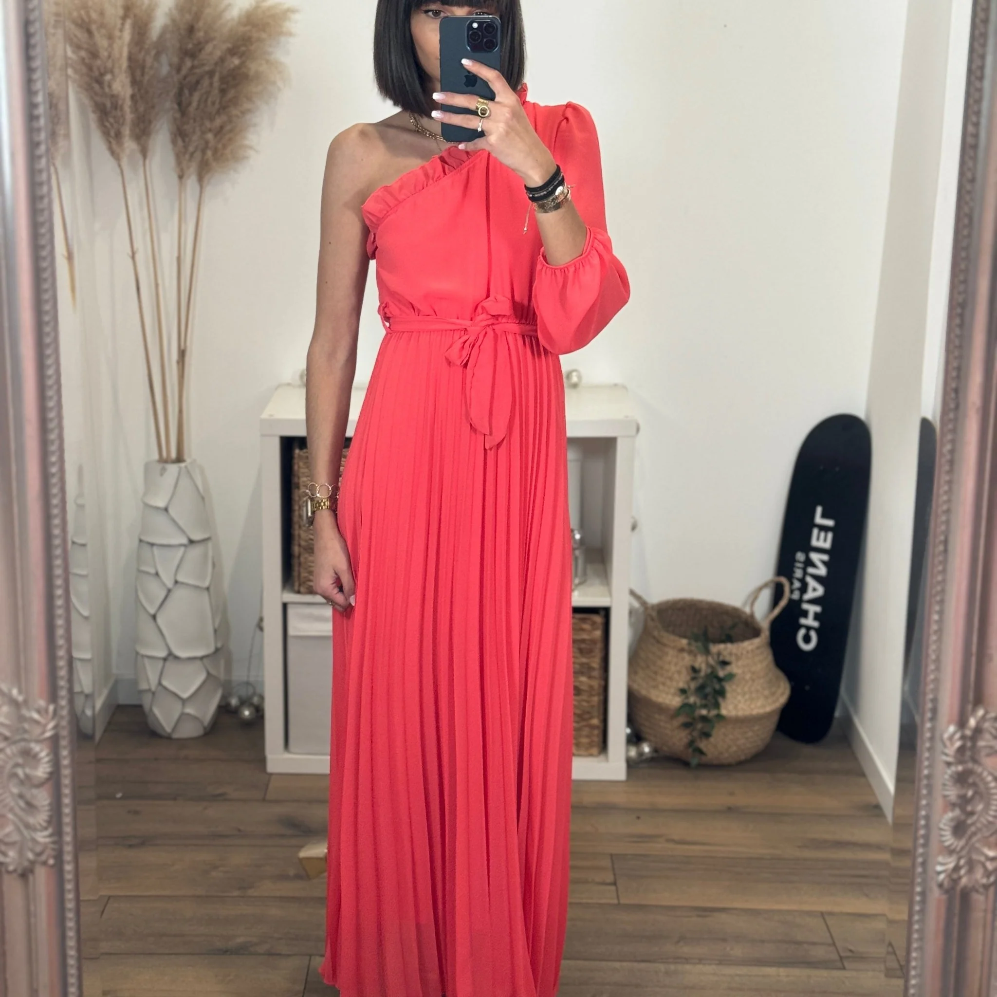 ROBE ASYMETRIQUE CORAIL PERRINE - Image 6