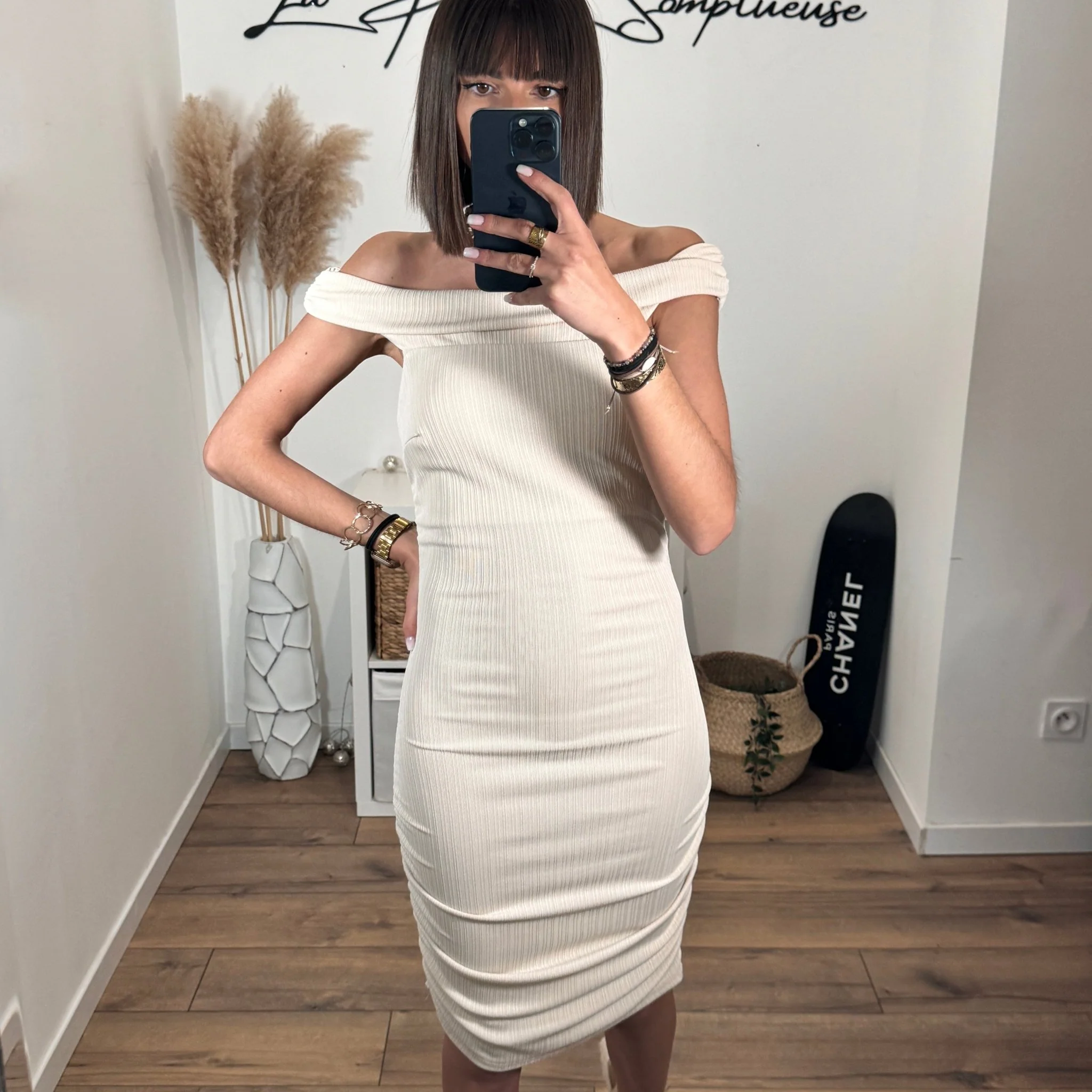 ROBE BEIGE AMANDINE - Image 2