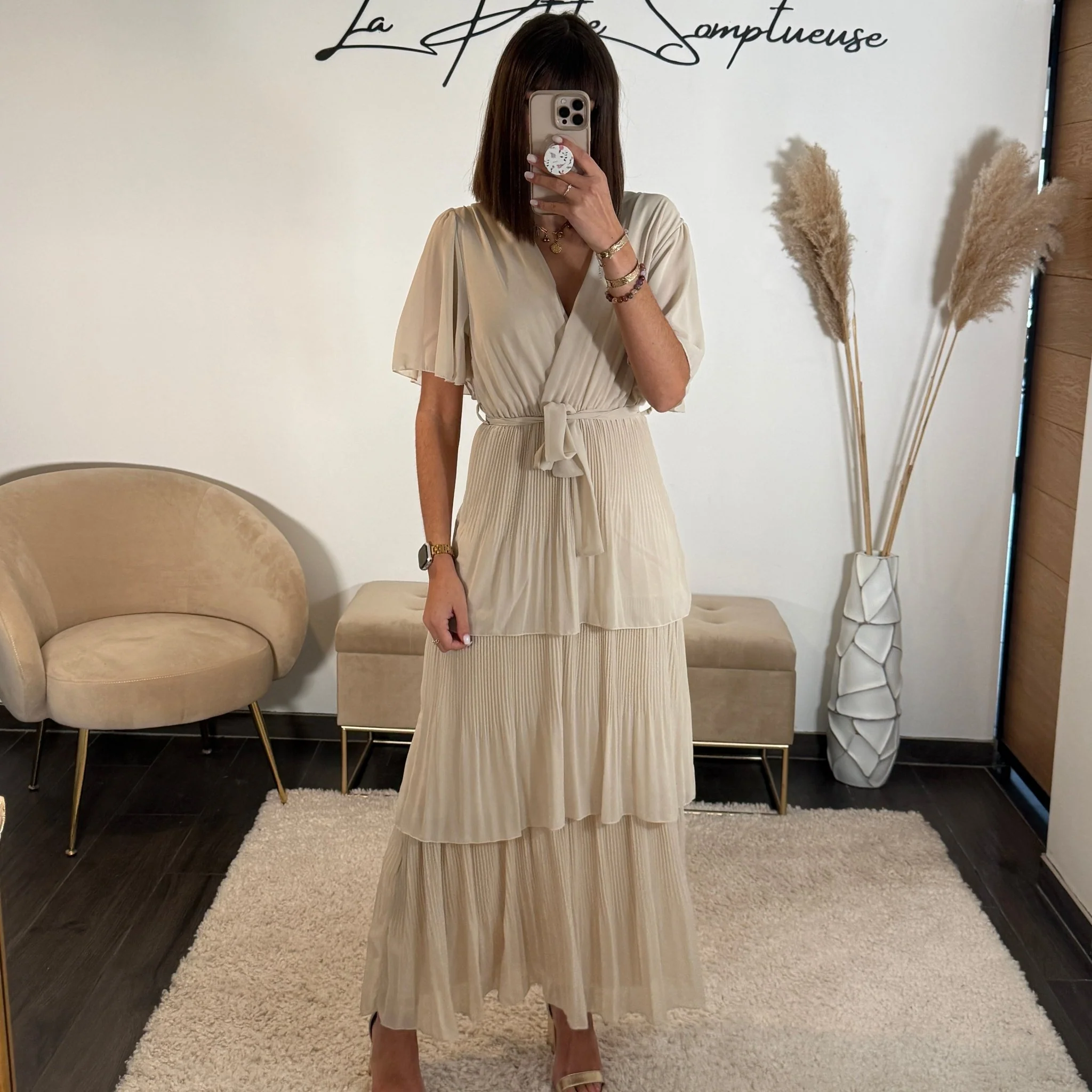 ROBE BEIGE APPOLINE
