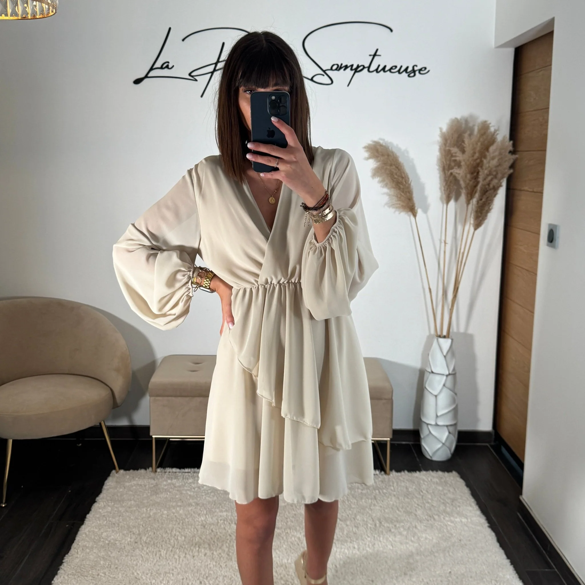 ROBE BEIGE ARIANA - Image 2