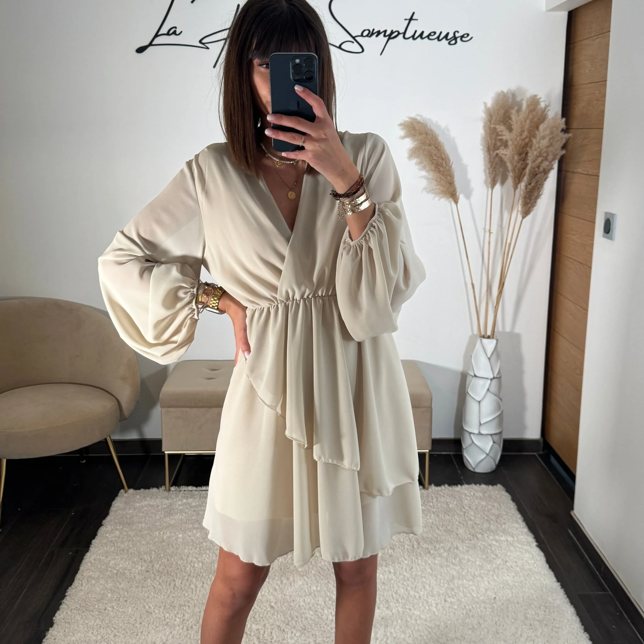 ROBE BEIGE ARIANA - Image 3