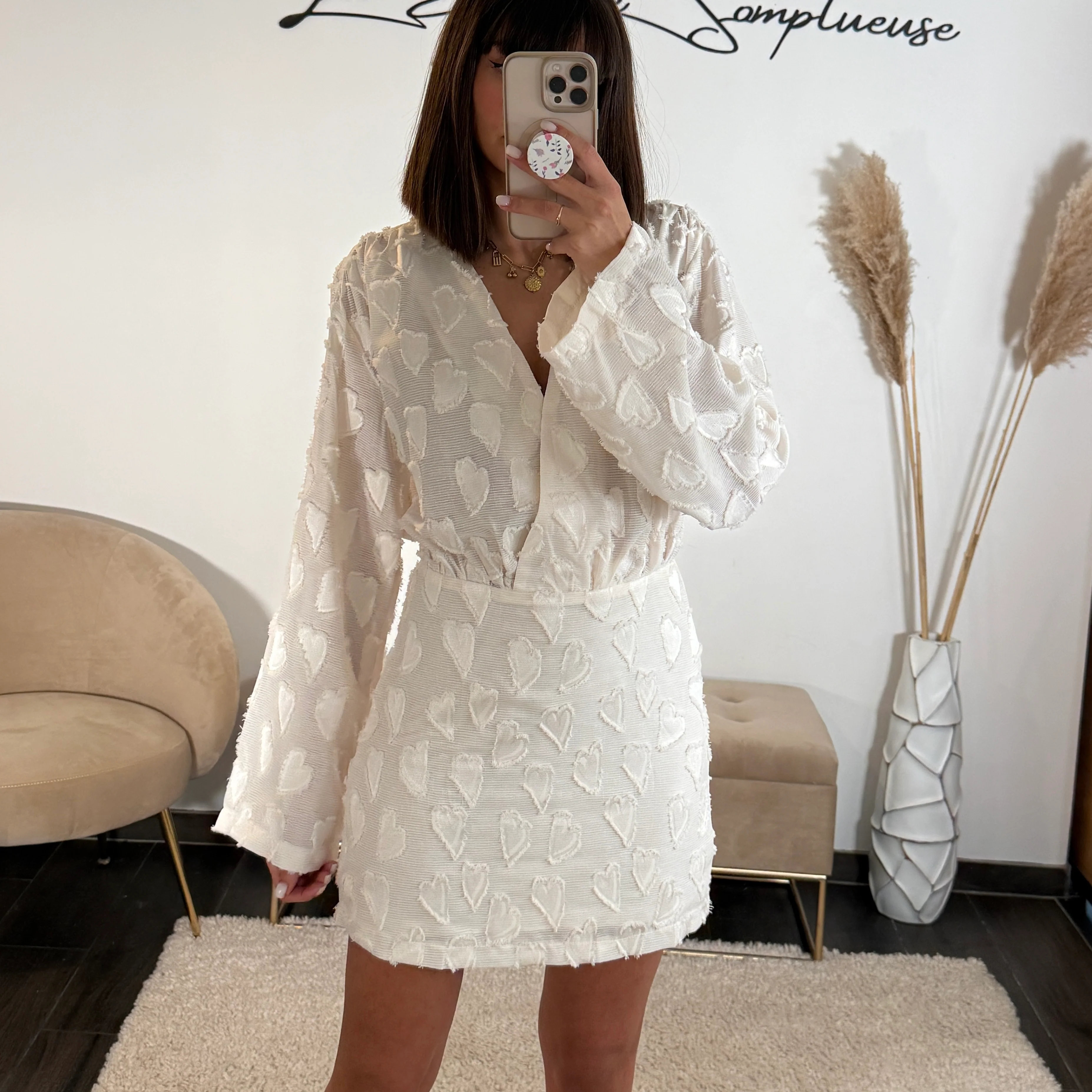 ROBE BEIGE HEART - Image 2