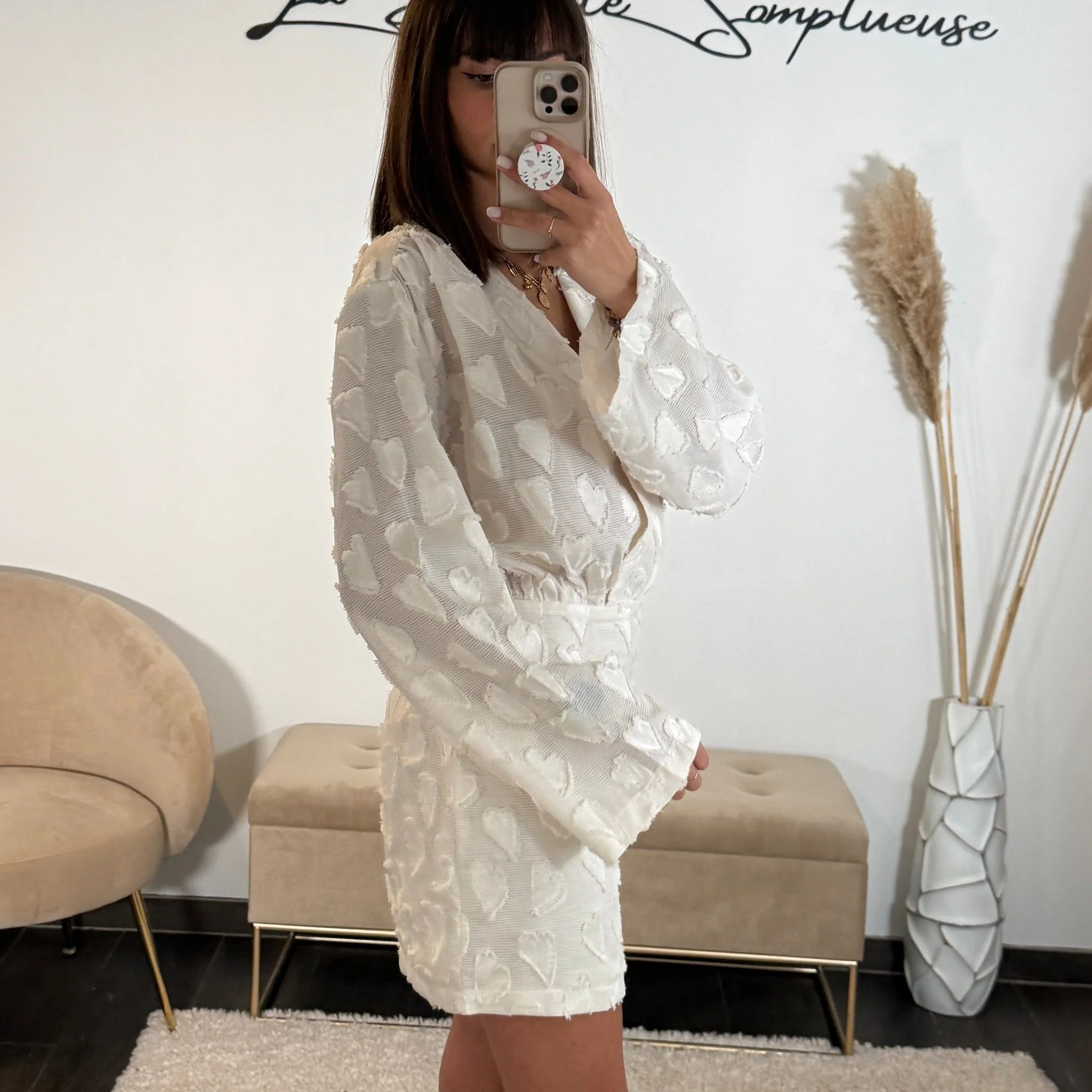ROBE BEIGE HEART - Image 3