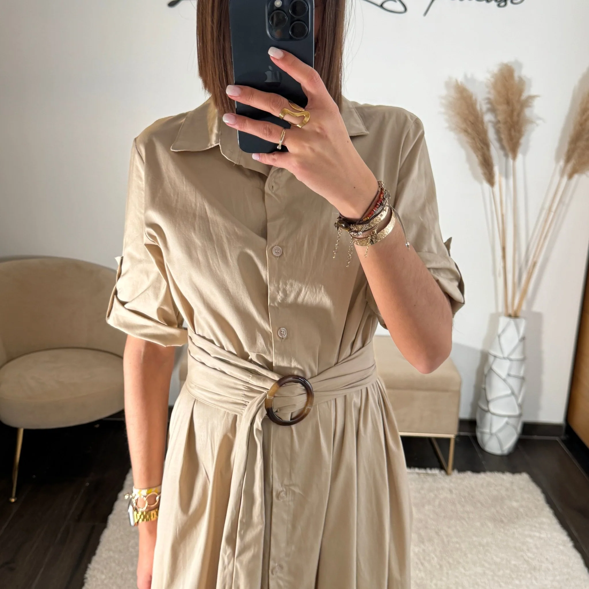 ROBE BEIGE MARINE - Image 3