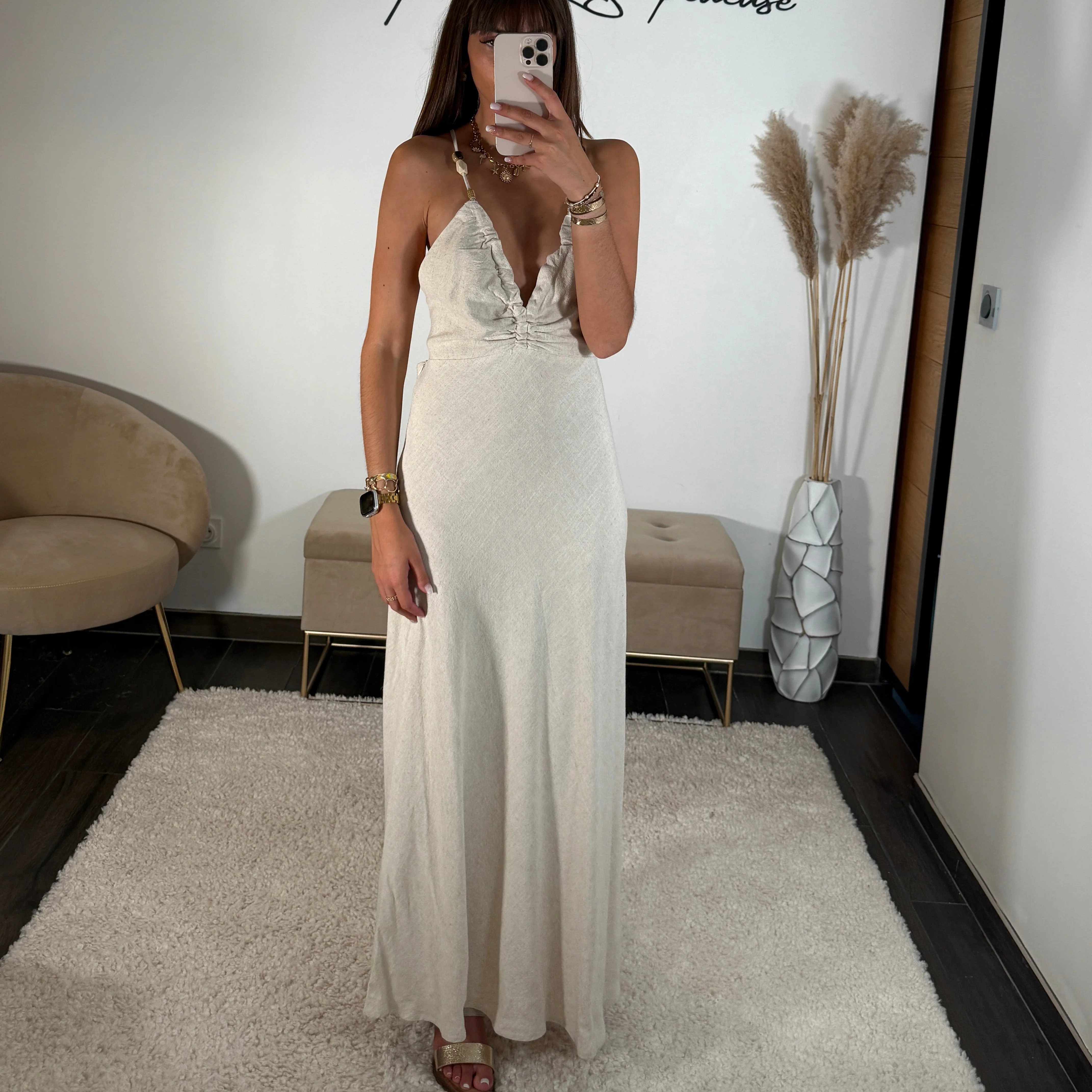 ROBE BEIGE POLENA