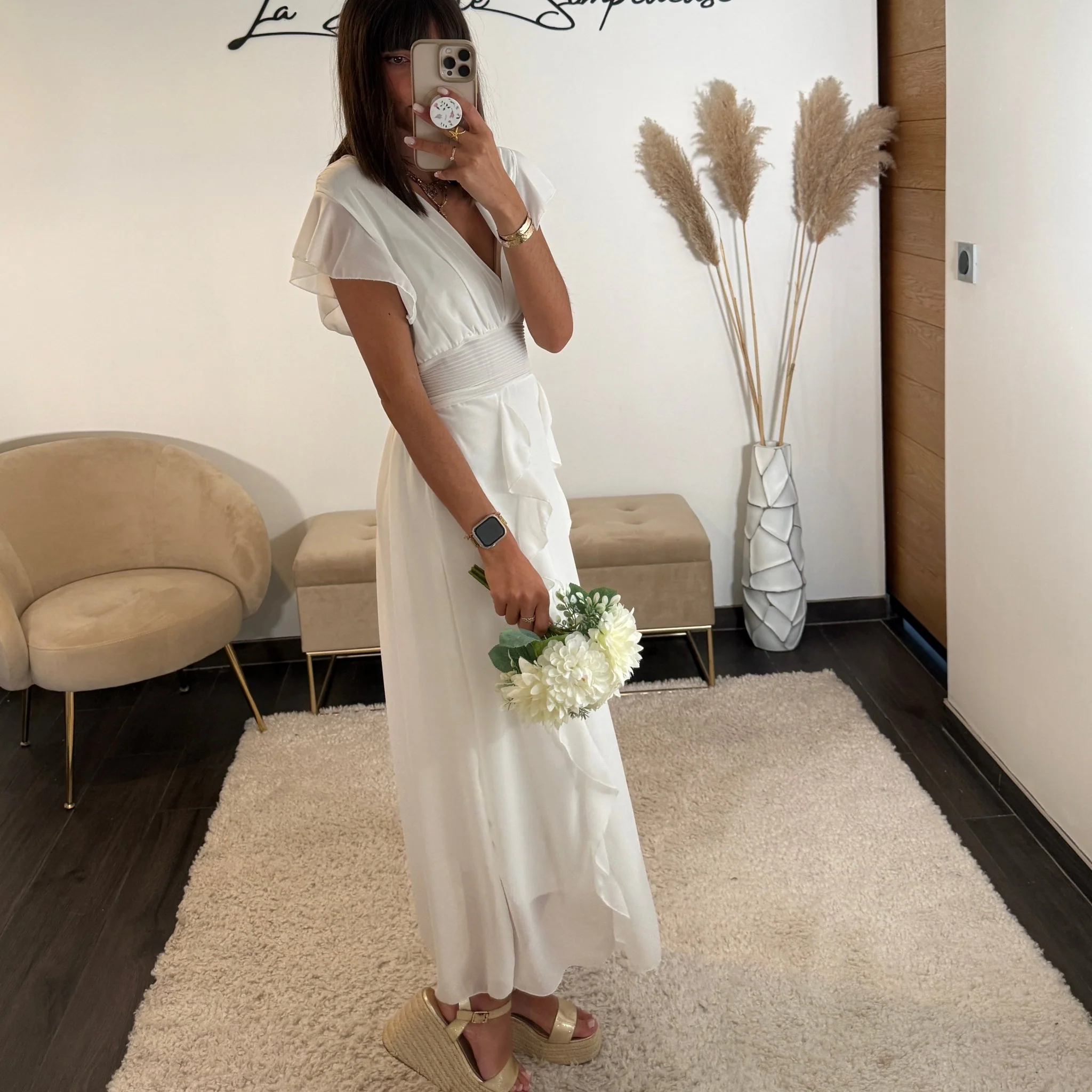 ROBE BLANCHE ALICIA - Image 2