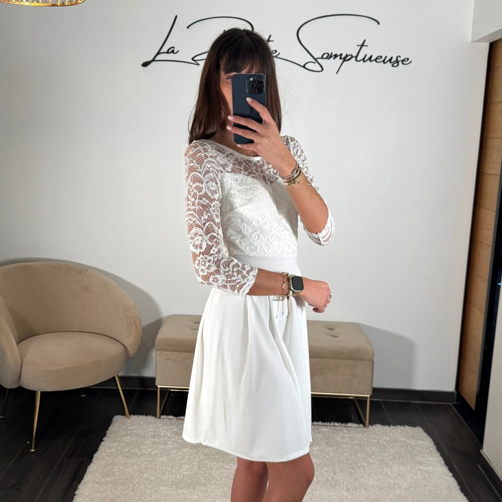 ROBE BLANCHE ANGELA - Image 5