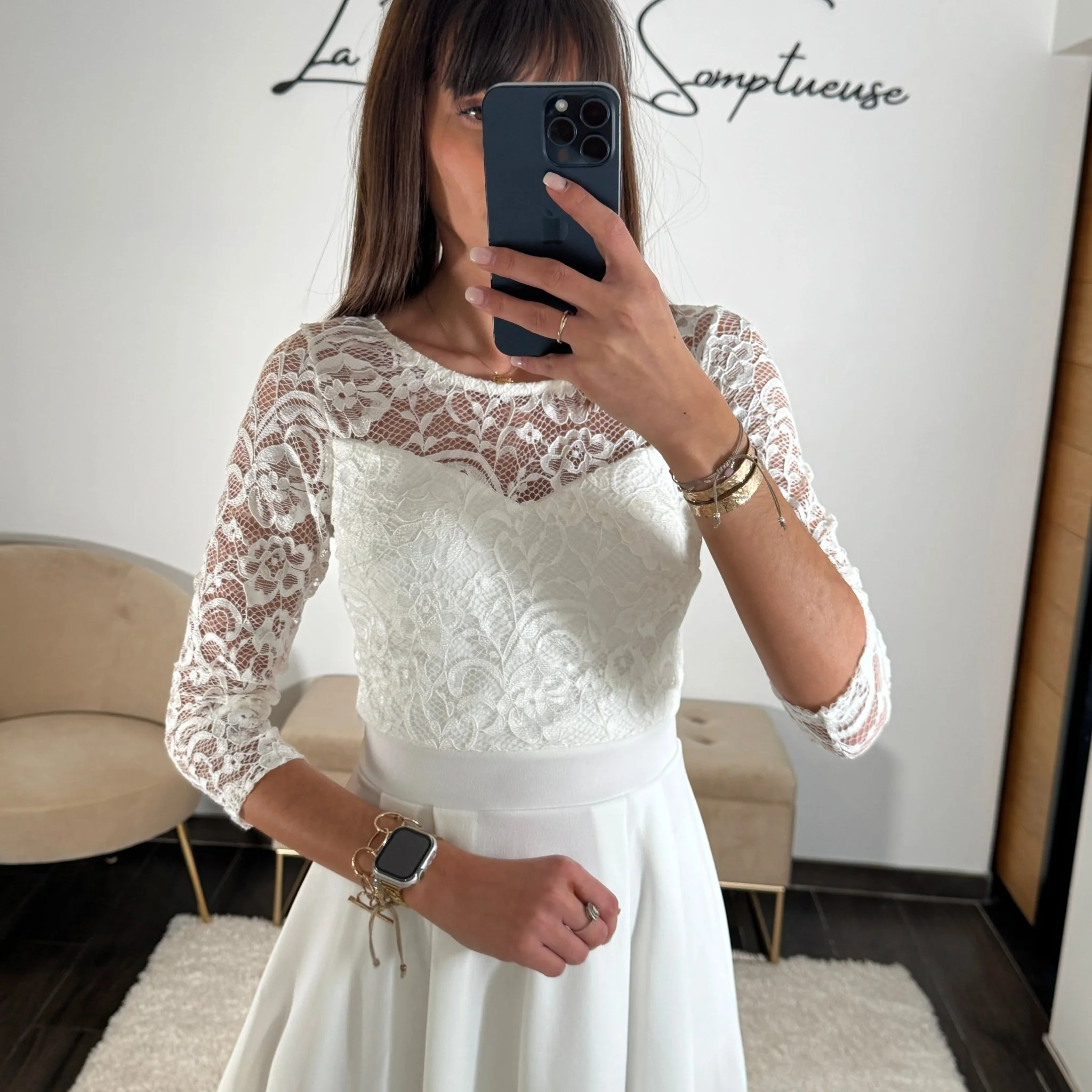ROBE BLANCHE ANGELA - Image 6