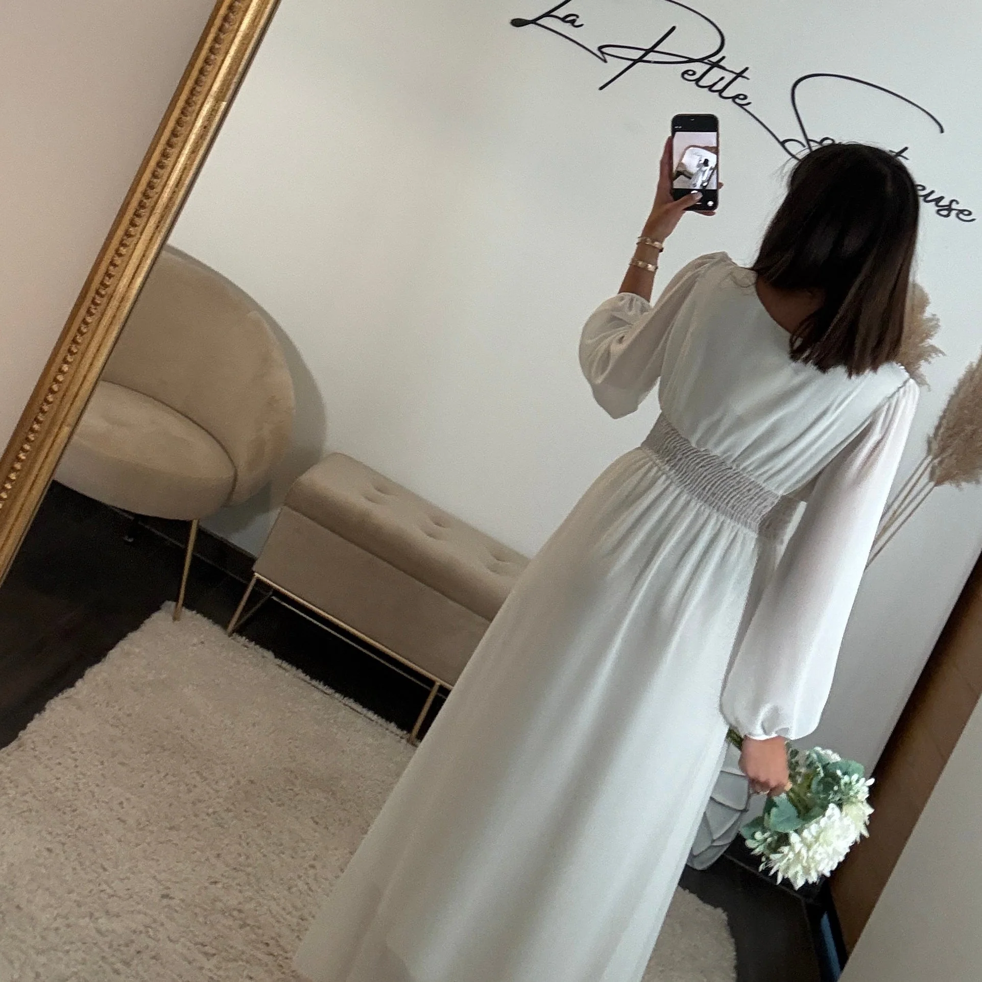 ROBE BLANCHE FLUIDE MARTA - Image 3