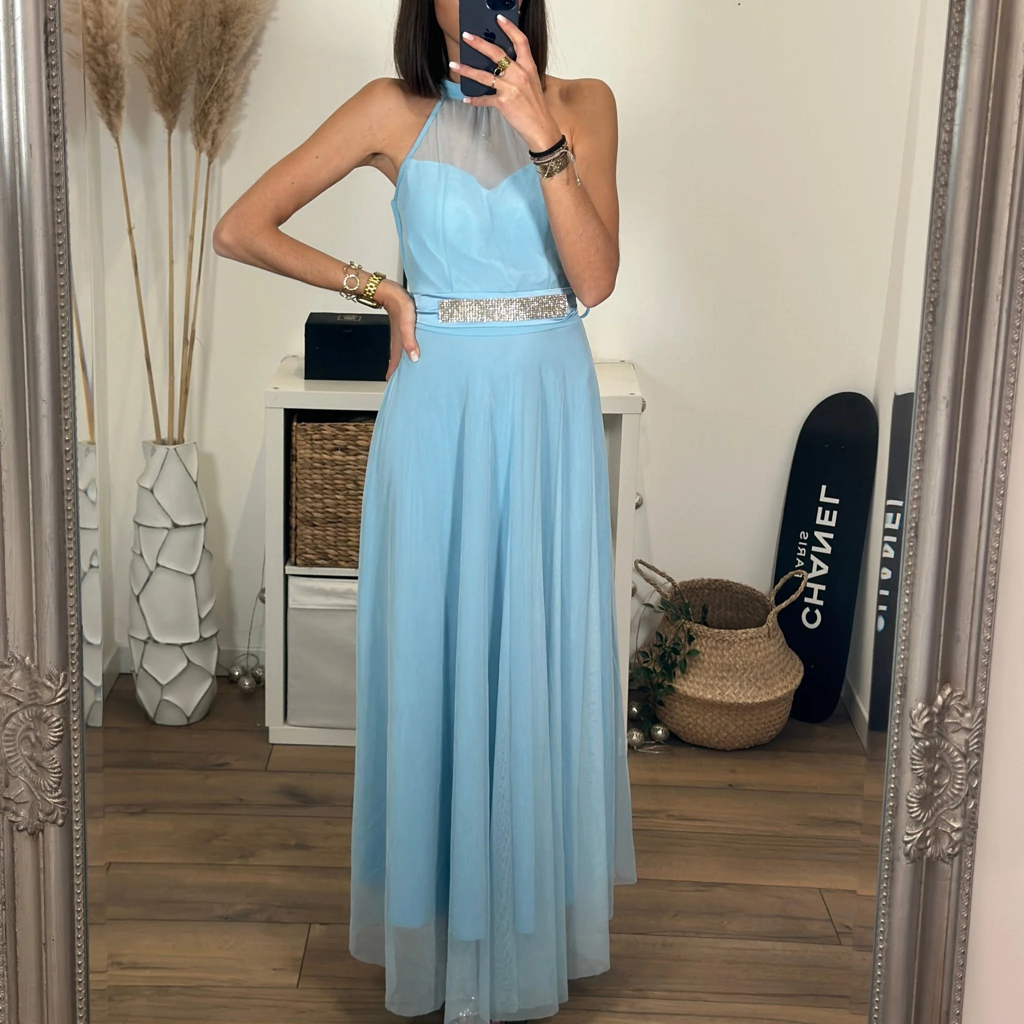 ROBE BLEU CIEL AMELIA
