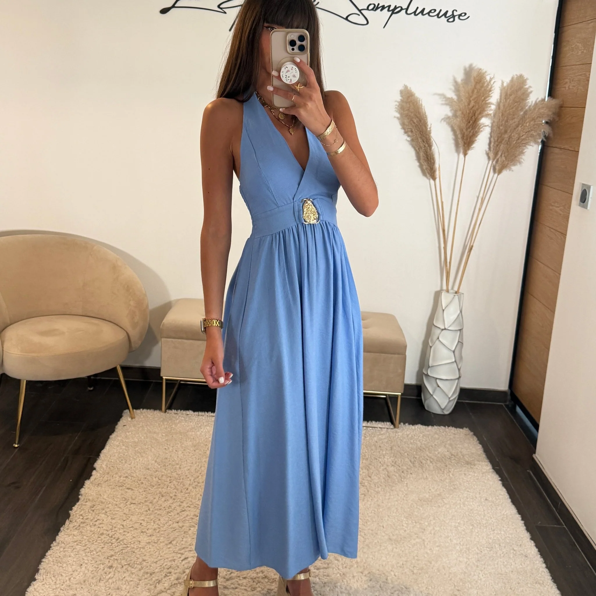 ROBE BLEU CORRINA - Image 3