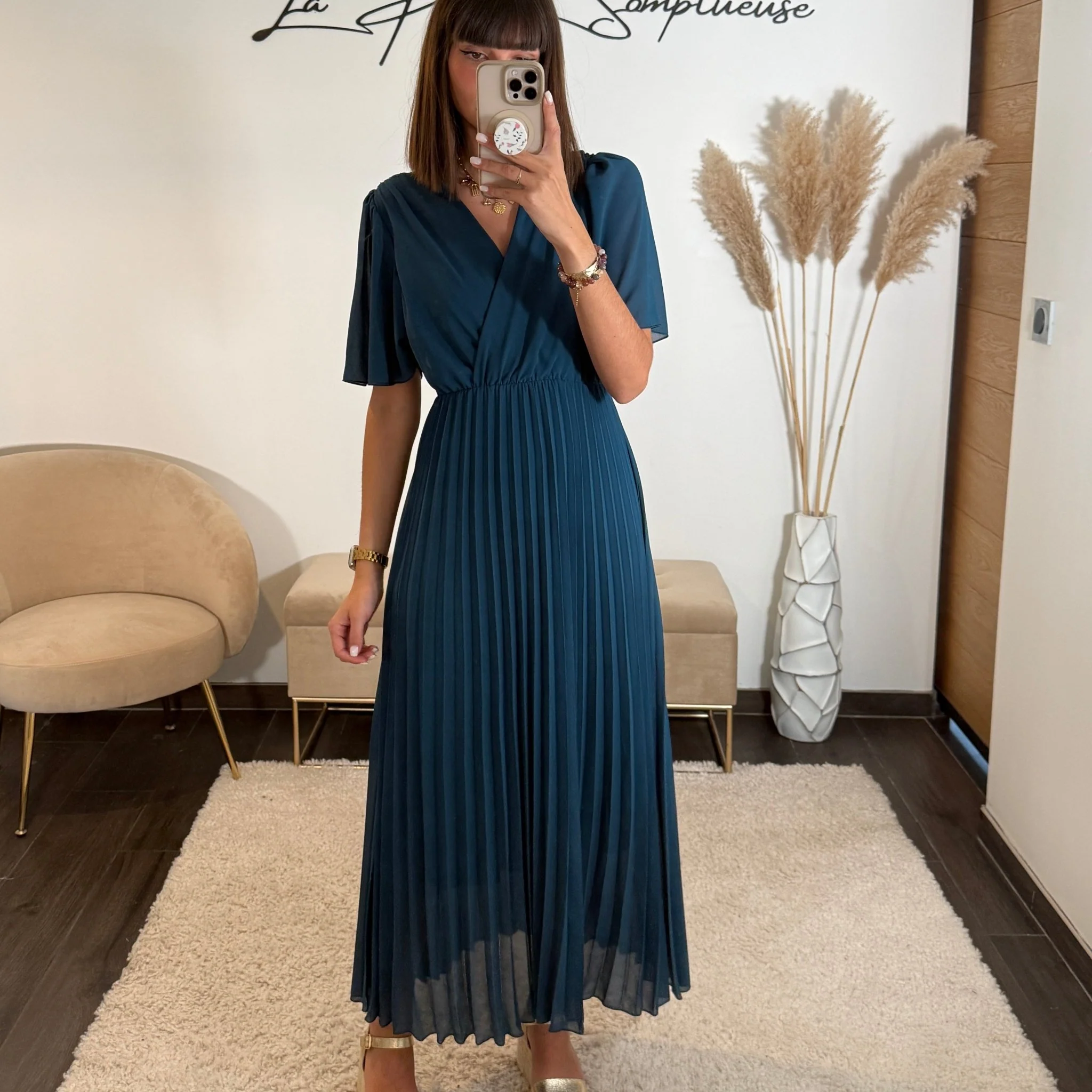 ROBE BLEUE FLORIA - Image 2