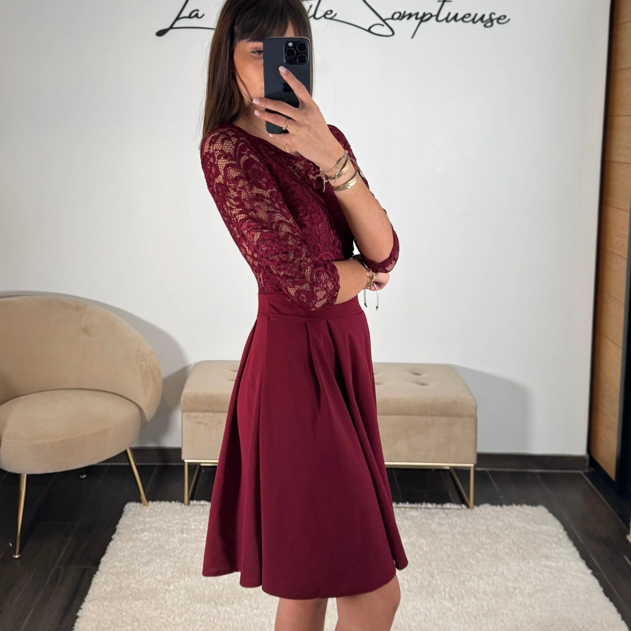 ROBE BORDEAUX ANGELA - Image 3
