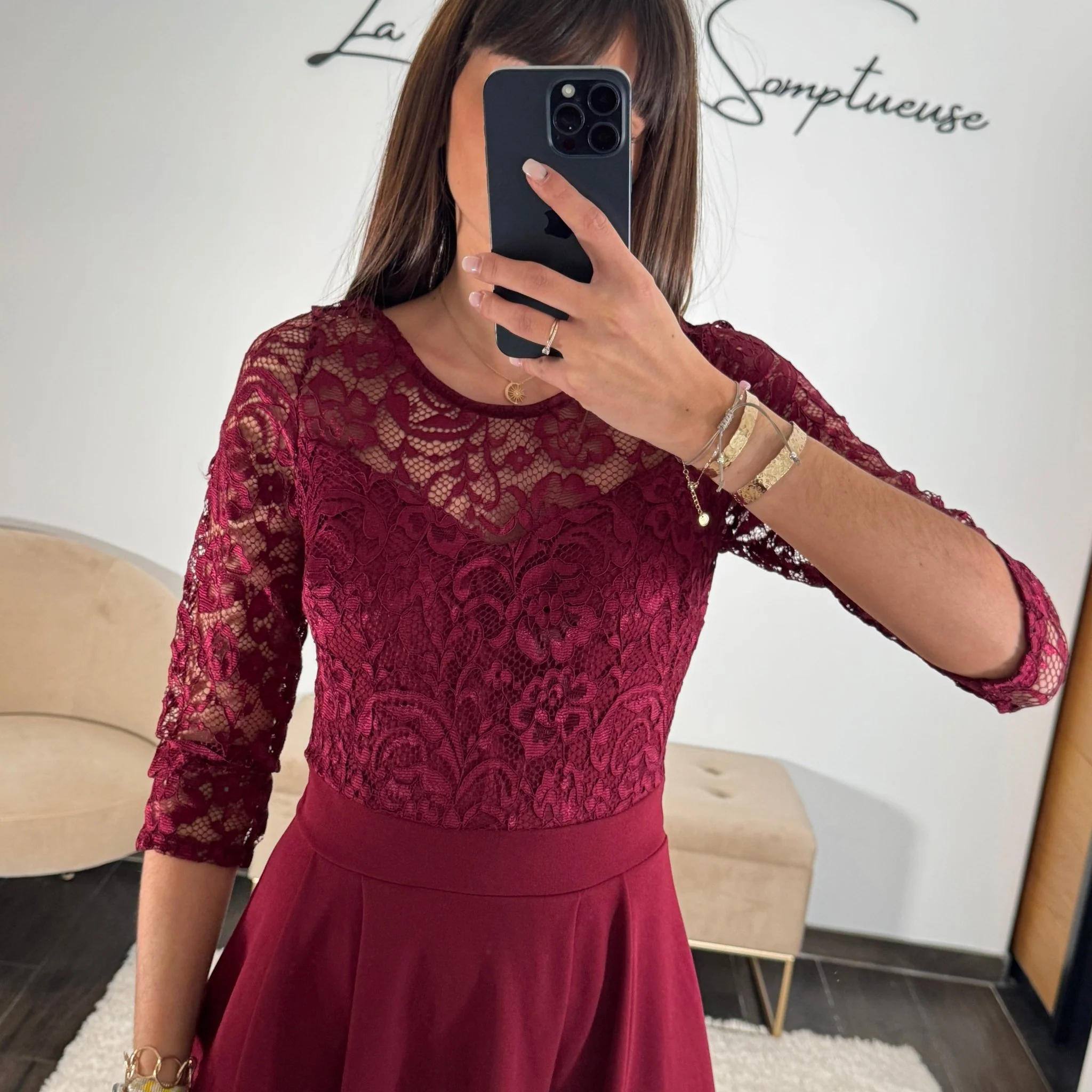 ROBE BORDEAUX ANGELA - Image 4