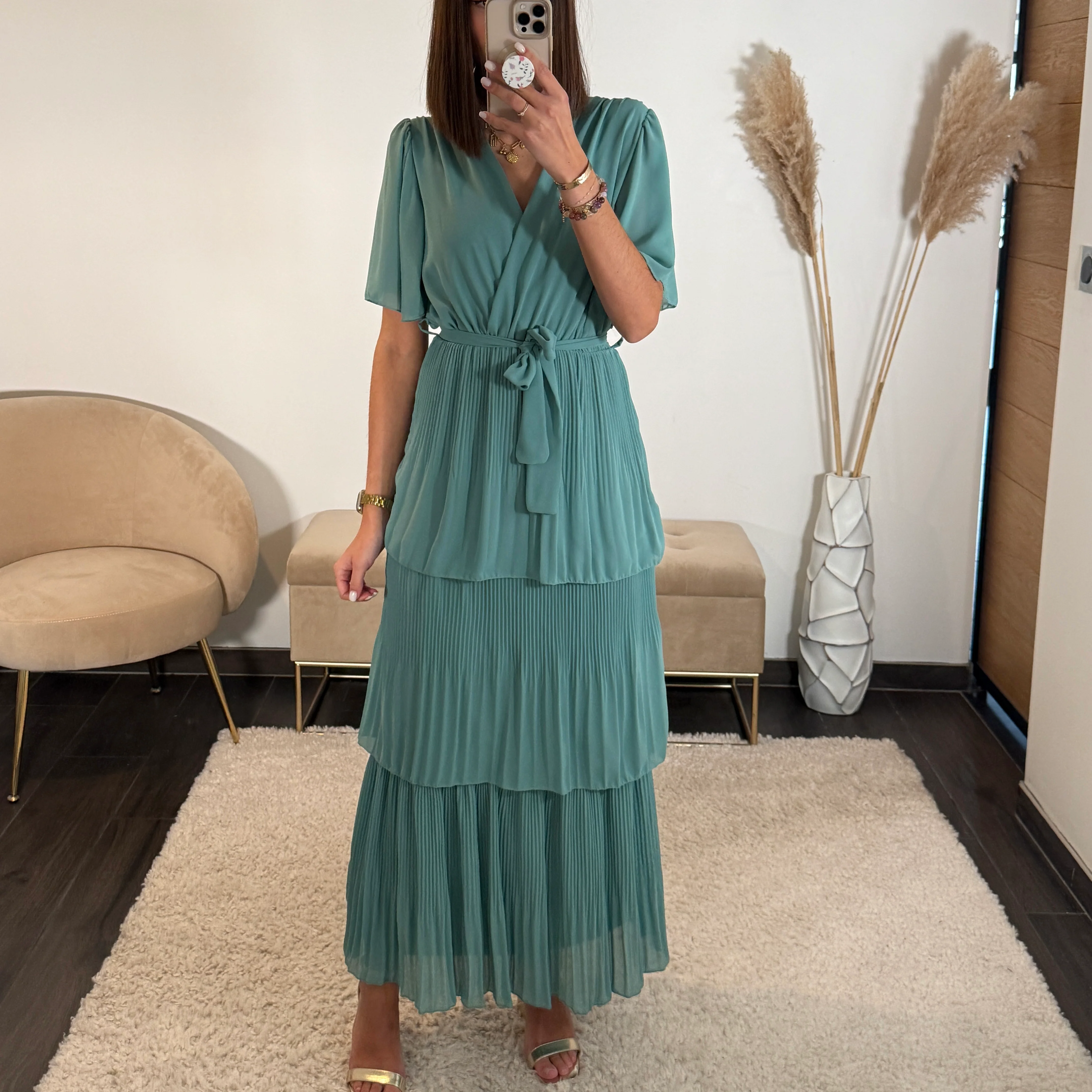 ROBE CELADON APPOLINE